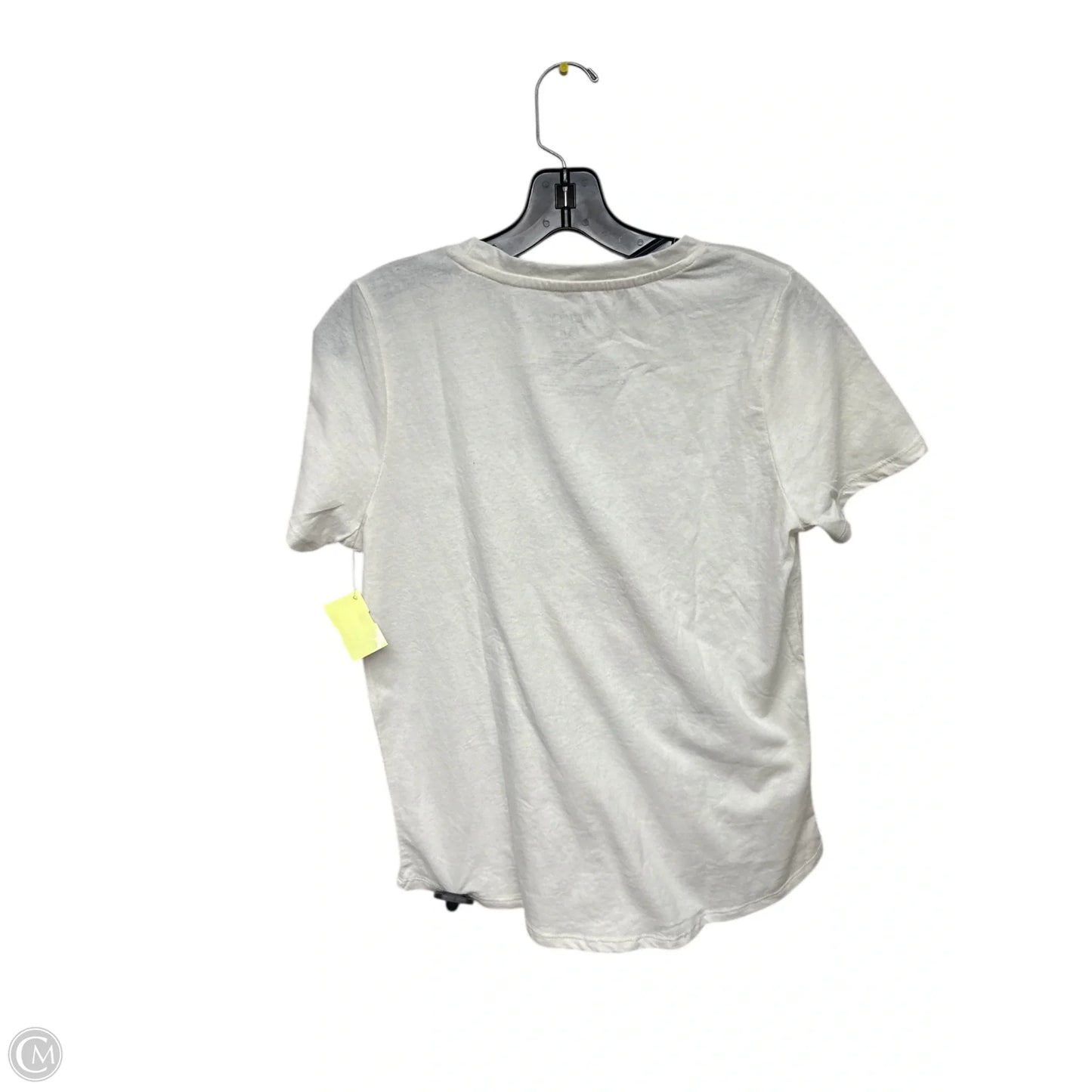 Top Short Sleeve By Mighty Fine In Cream, Size: S