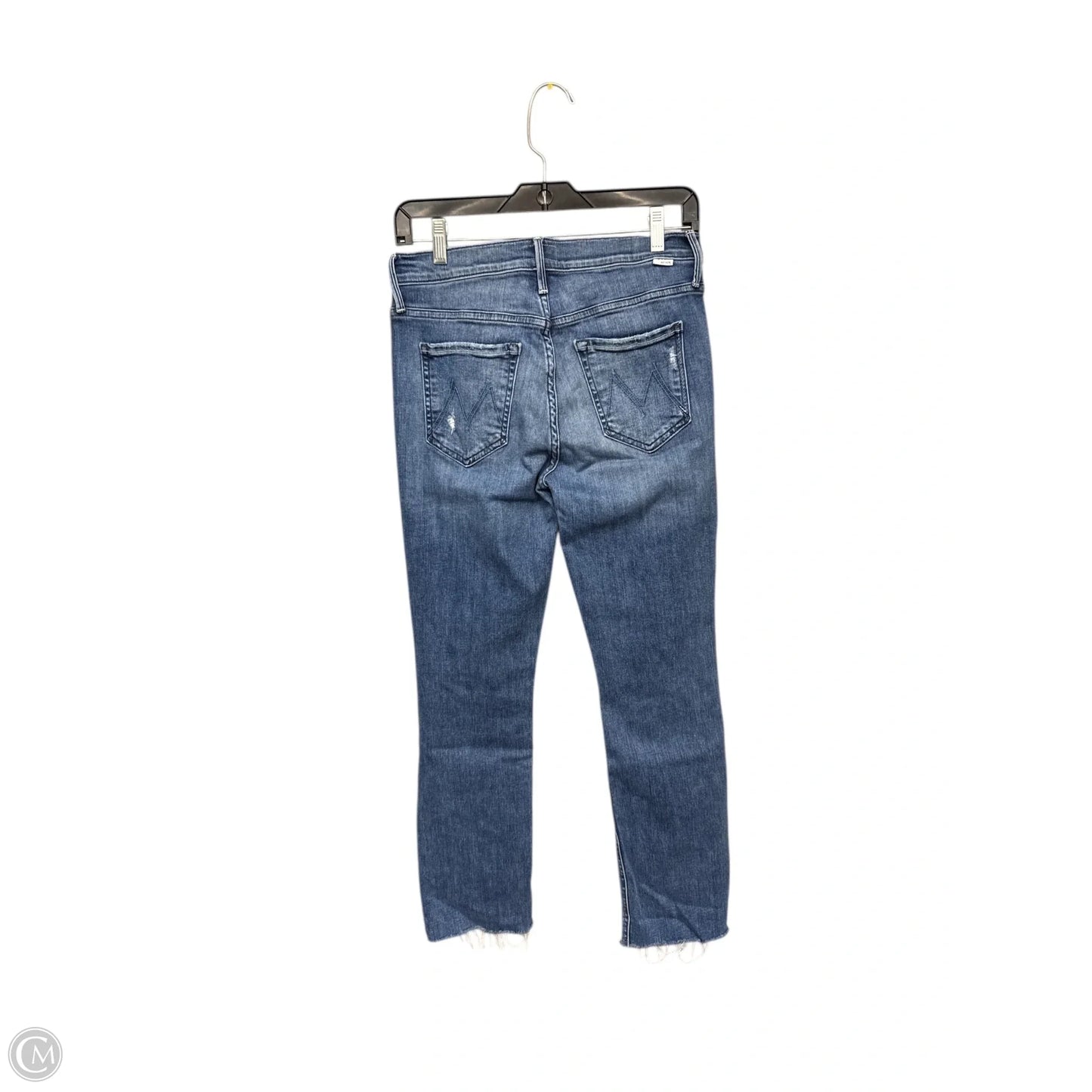 Jeans Straight By Mother In Blue Denim, Size: 6