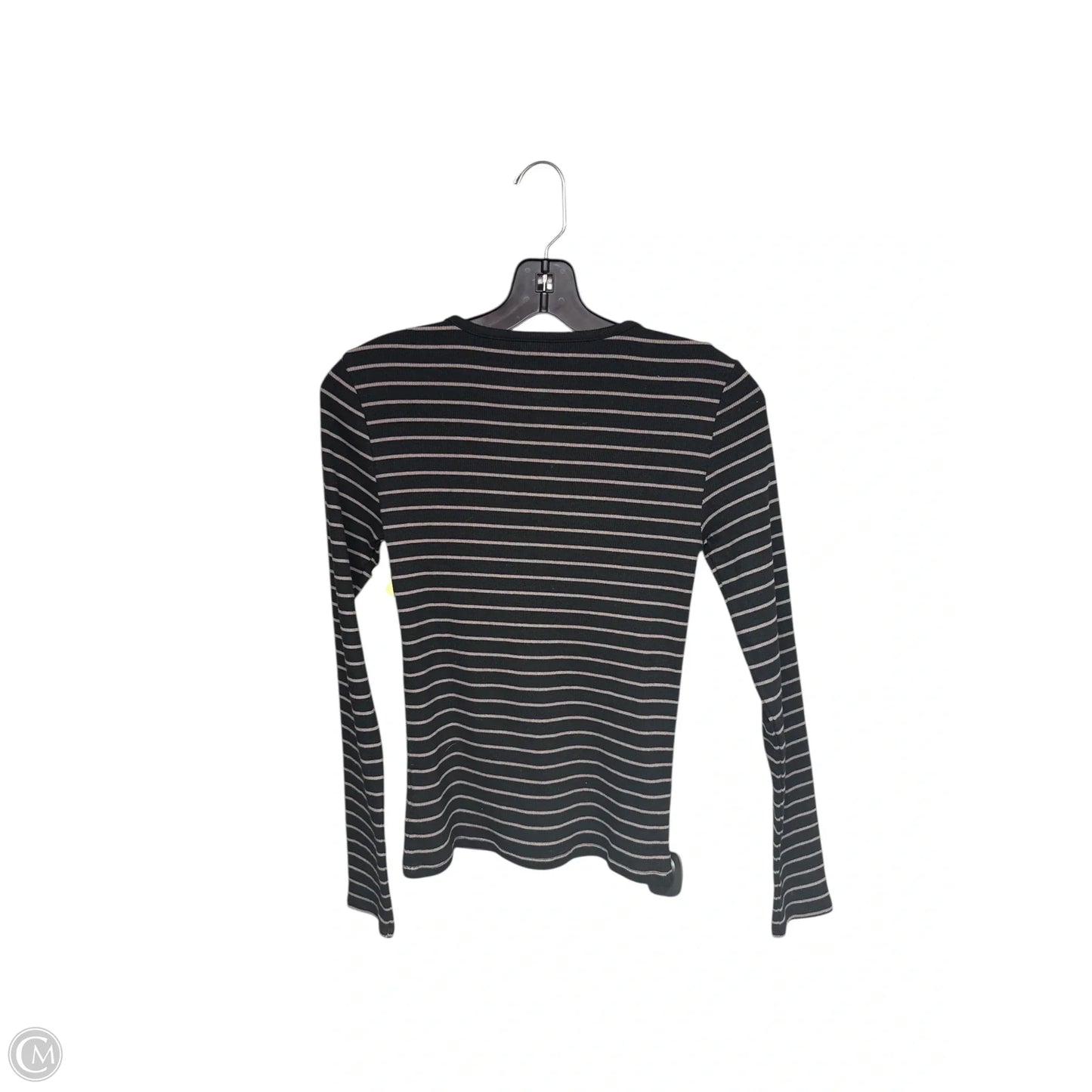 Top Long Sleeve Basic By Gap In Striped Pattern, Size: Xs