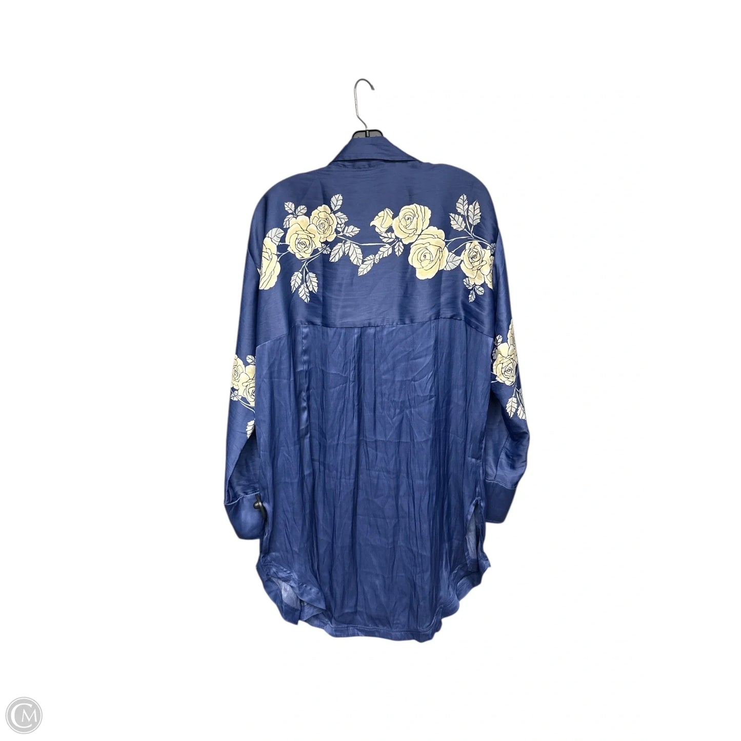 Top Long Sleeve By Free People In Blue, Size: M