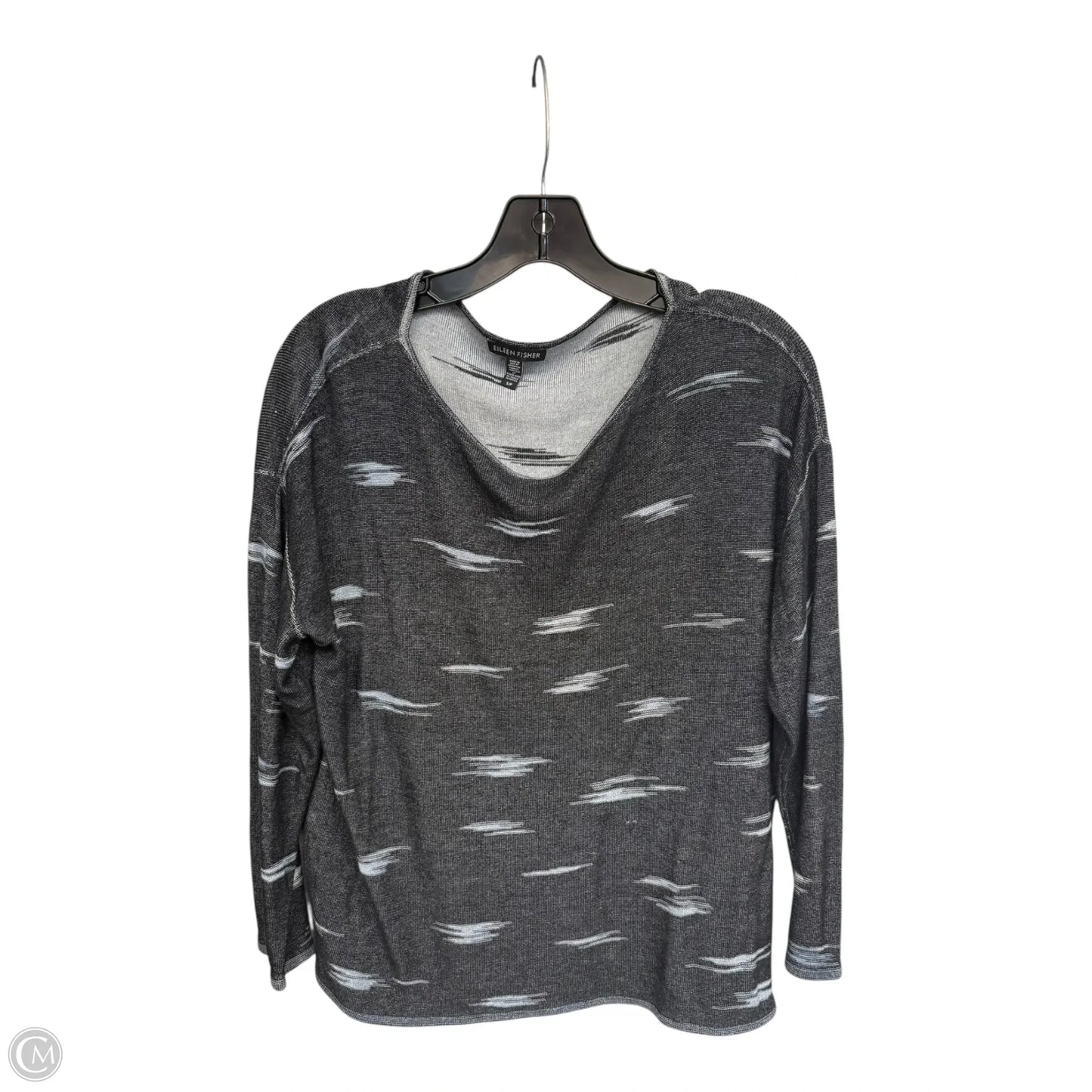 Top Long Sleeve By Eileen Fisher In Grey, Size: S
