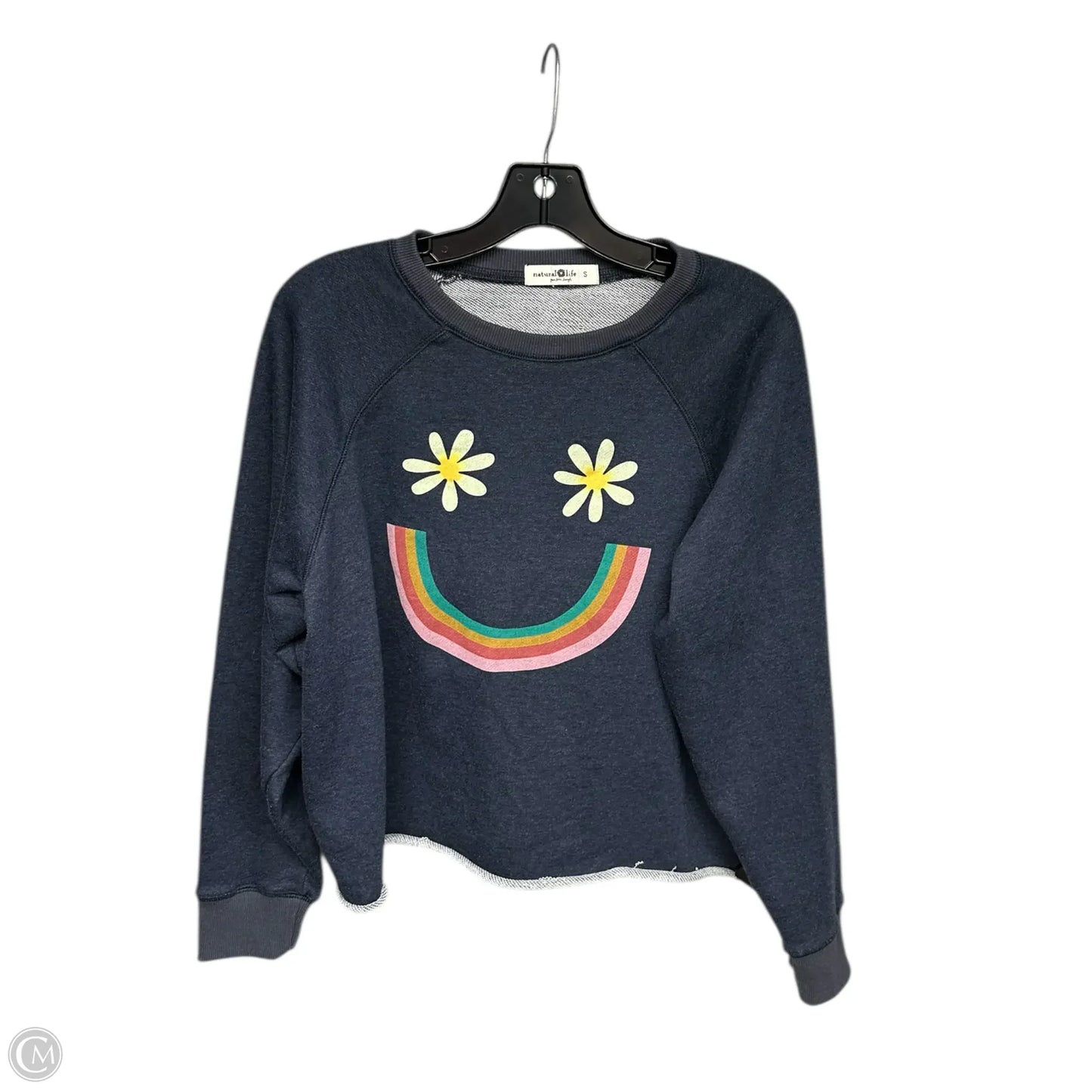 Sweatshirt Crewneck By Natural Life In Navy, Size: S