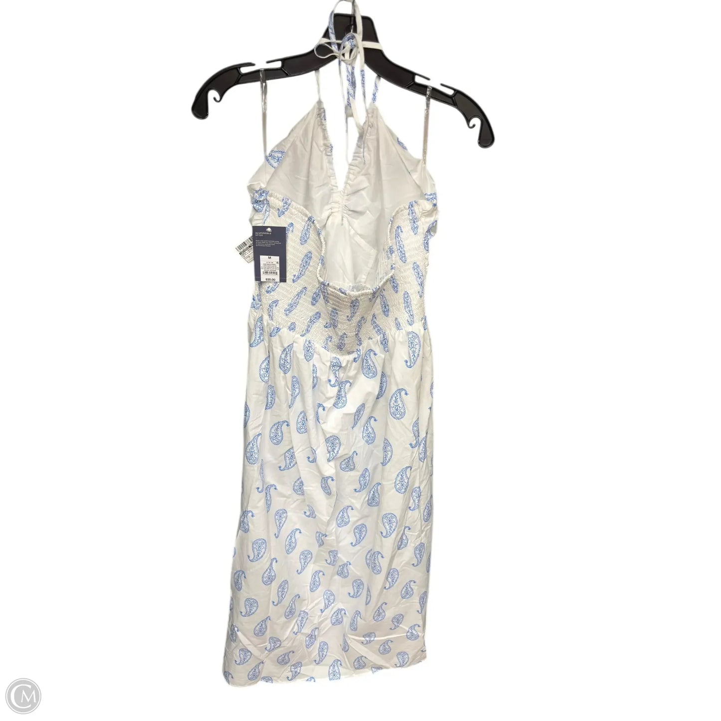 Dress Casual Maxi By Universal Thread In Blue & White, Size: M