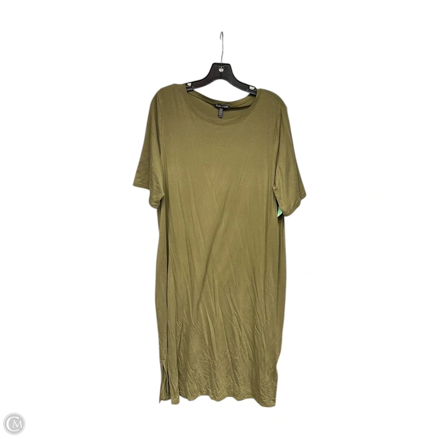 Dress Casual Maxi By Eileen Fisher In Green, Size: Xl