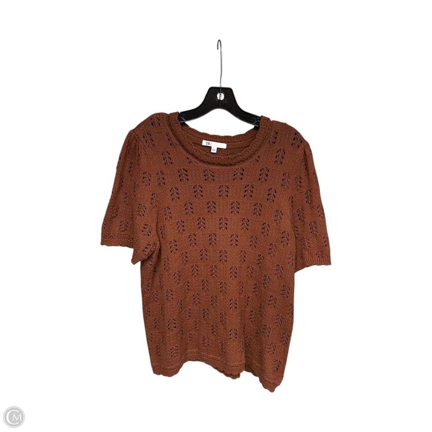 Top Short Sleeve By Dr2 In Orange, Size: L