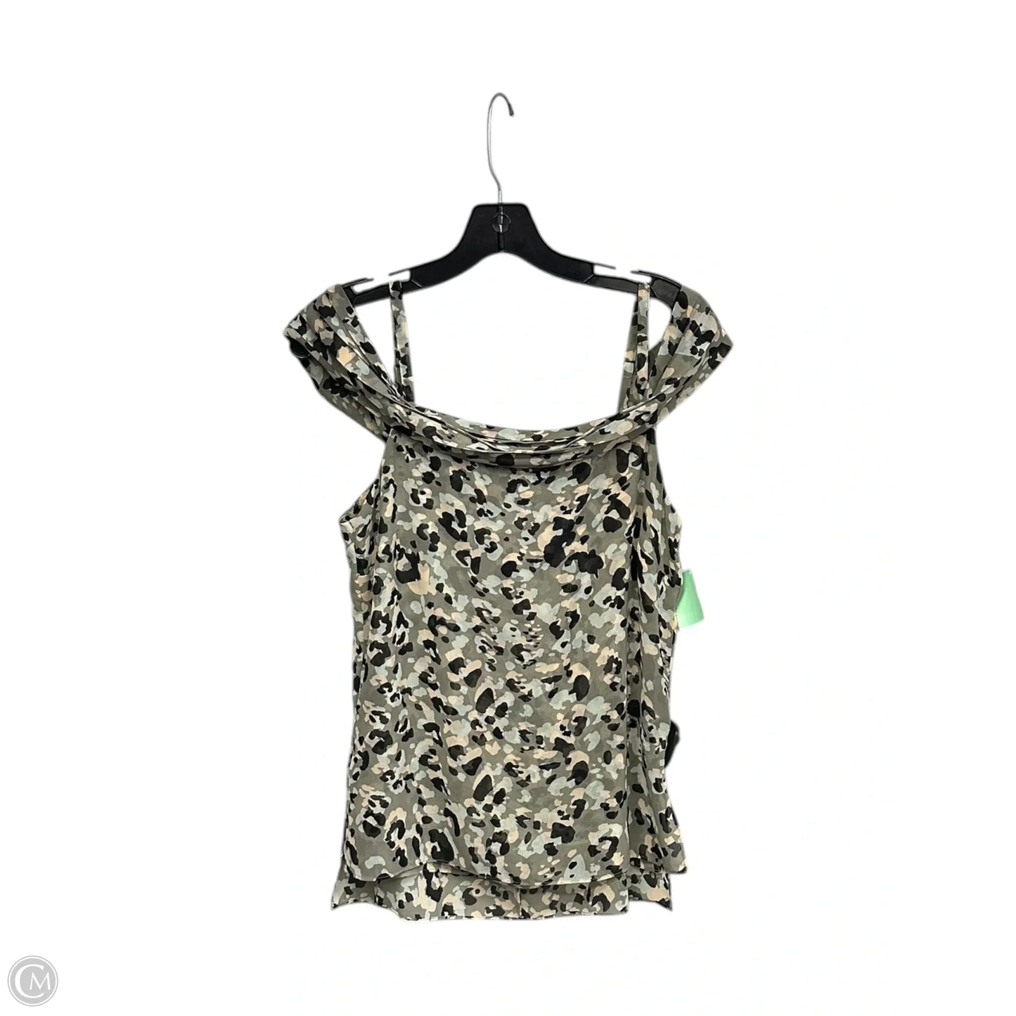 Top Sleeveless By Cabi In Black & Brown, Size: Xs