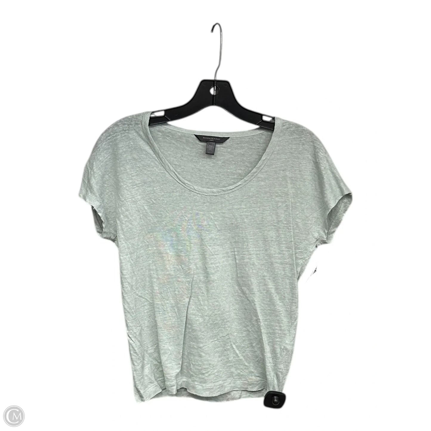 Top Short Sleeve By Banana Republic In Green, Size: Xxs