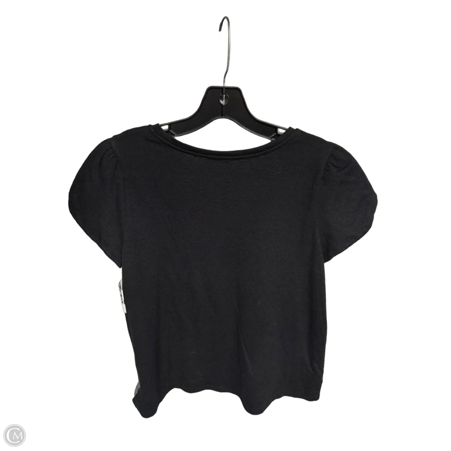Top Short Sleeve By Loft In Black, Size: L