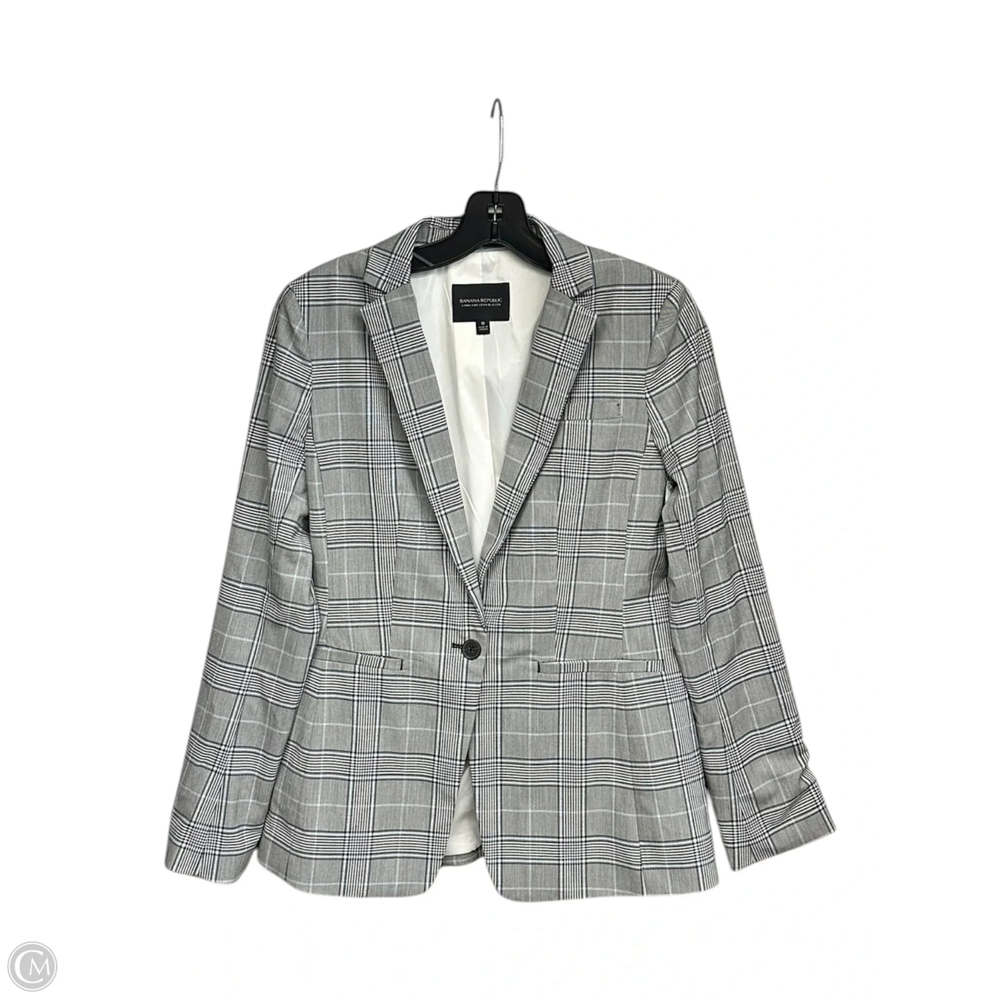 Blazer By Banana Republic In Grey, Size: 0