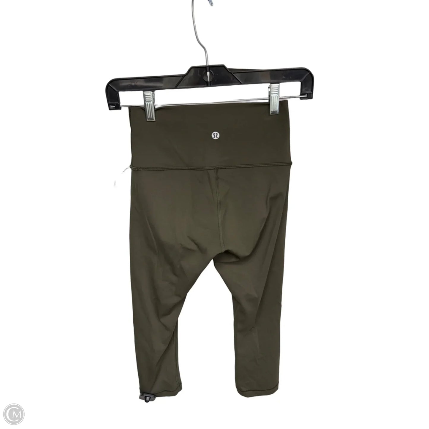 Athletic Capris By Lululemon In Green, Size: 4