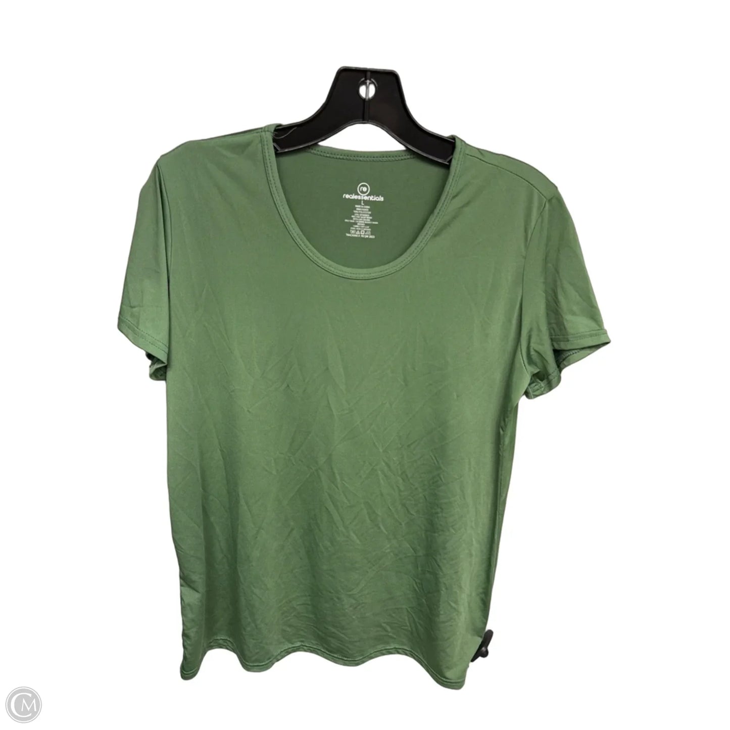 Top Short Sleeve Basic By Clothes Mentor In Green, Size: L