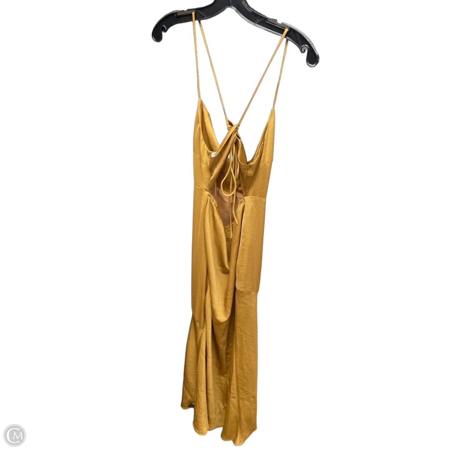 Dress Casual Maxi By Clothes Mentor In Gold, Size: 10