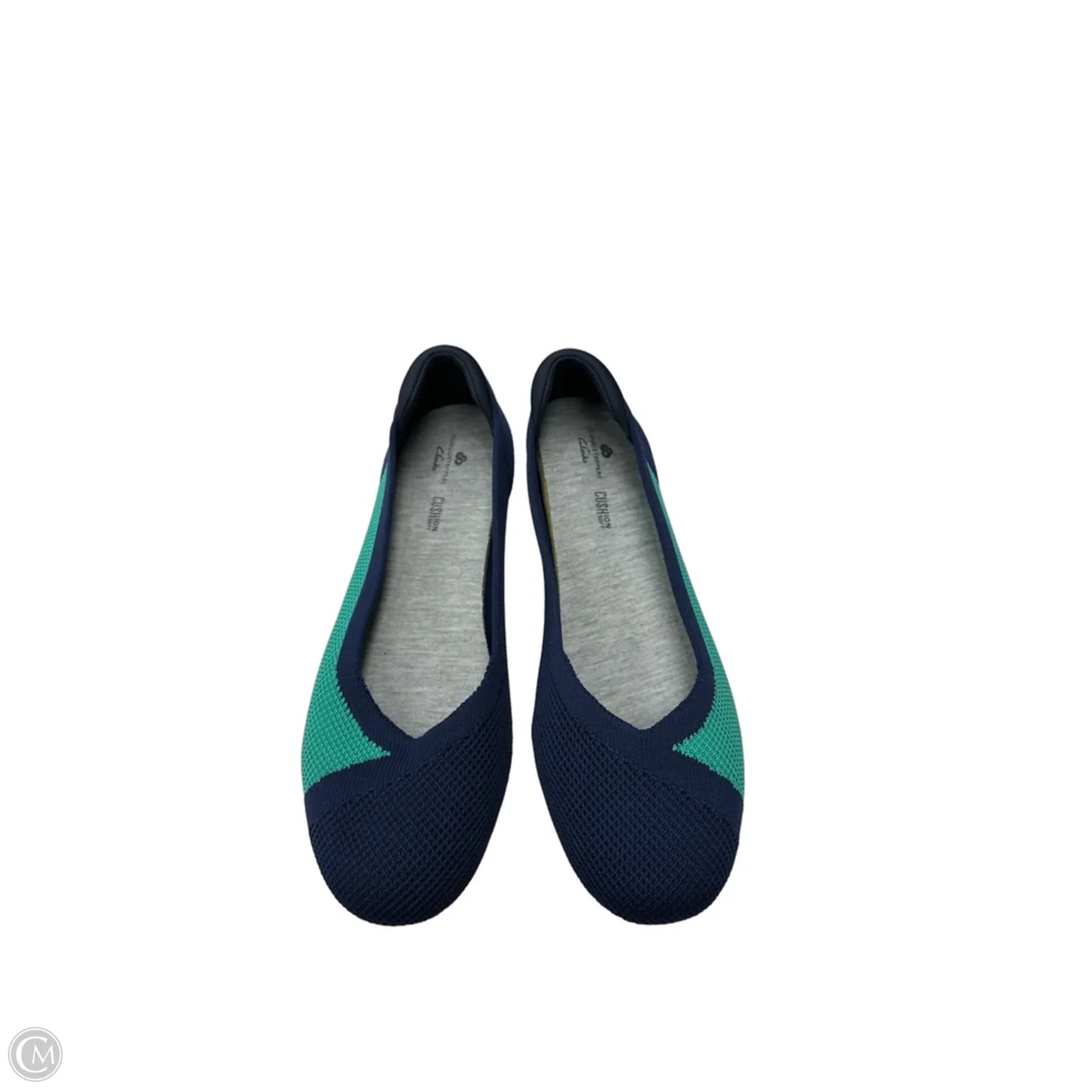 Shoes Flats By Clarks In Blue & Green, Size: 7.5