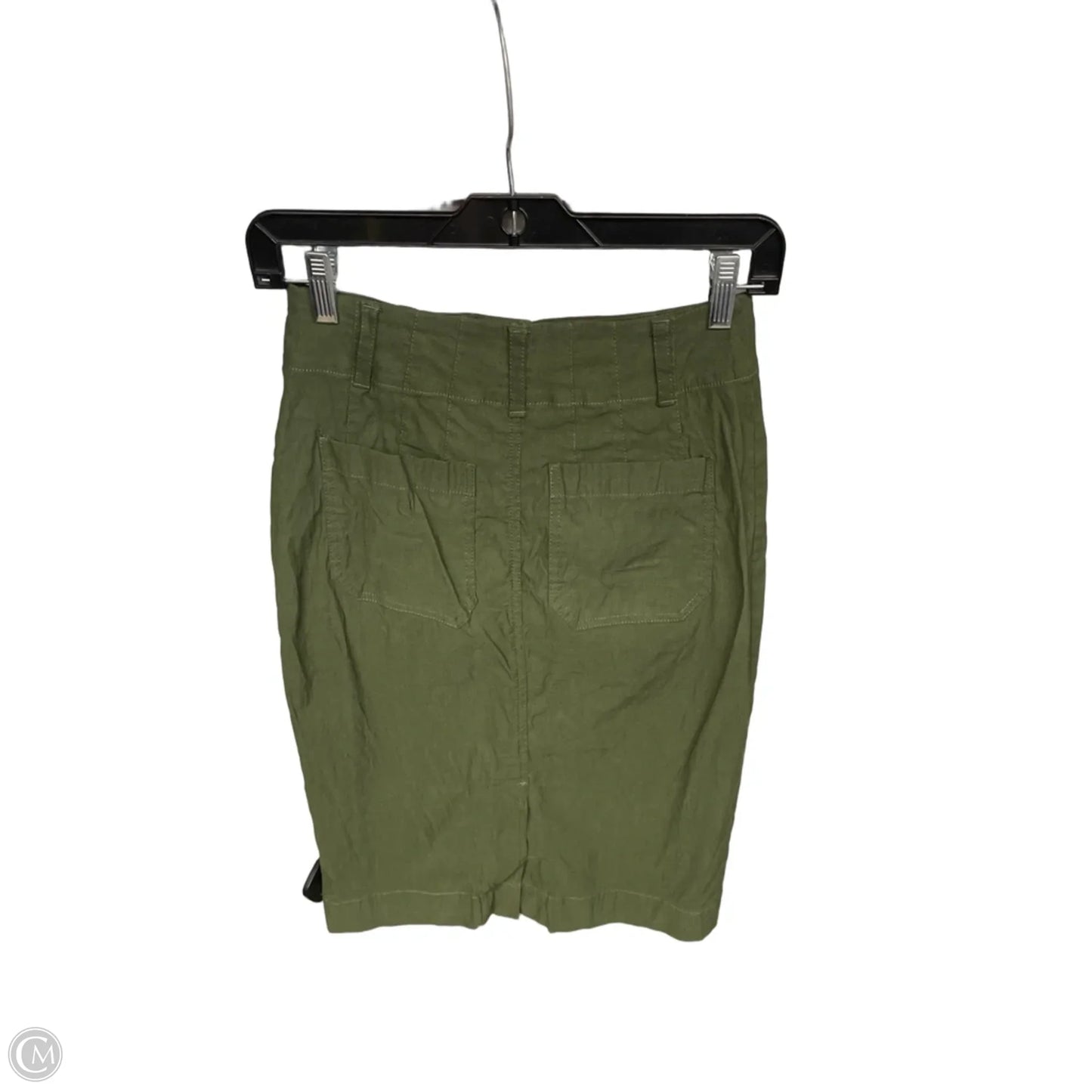 Skirt Midi By Maeve In Green, Size: Xxs