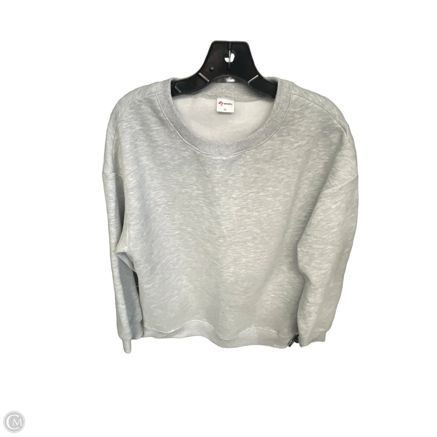 Sweatshirt Crewneck By Clothes Mentor In Grey, Size: M