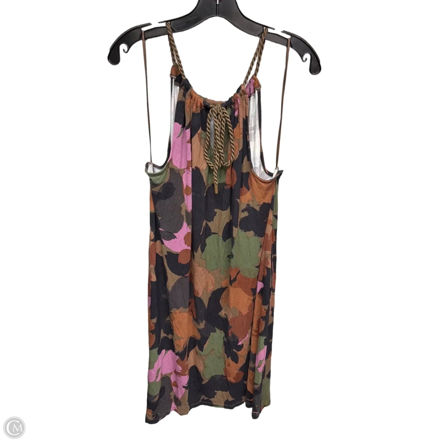 Dress Casual Midi By Time And Tru In Brown & Purple, Size: Xxl