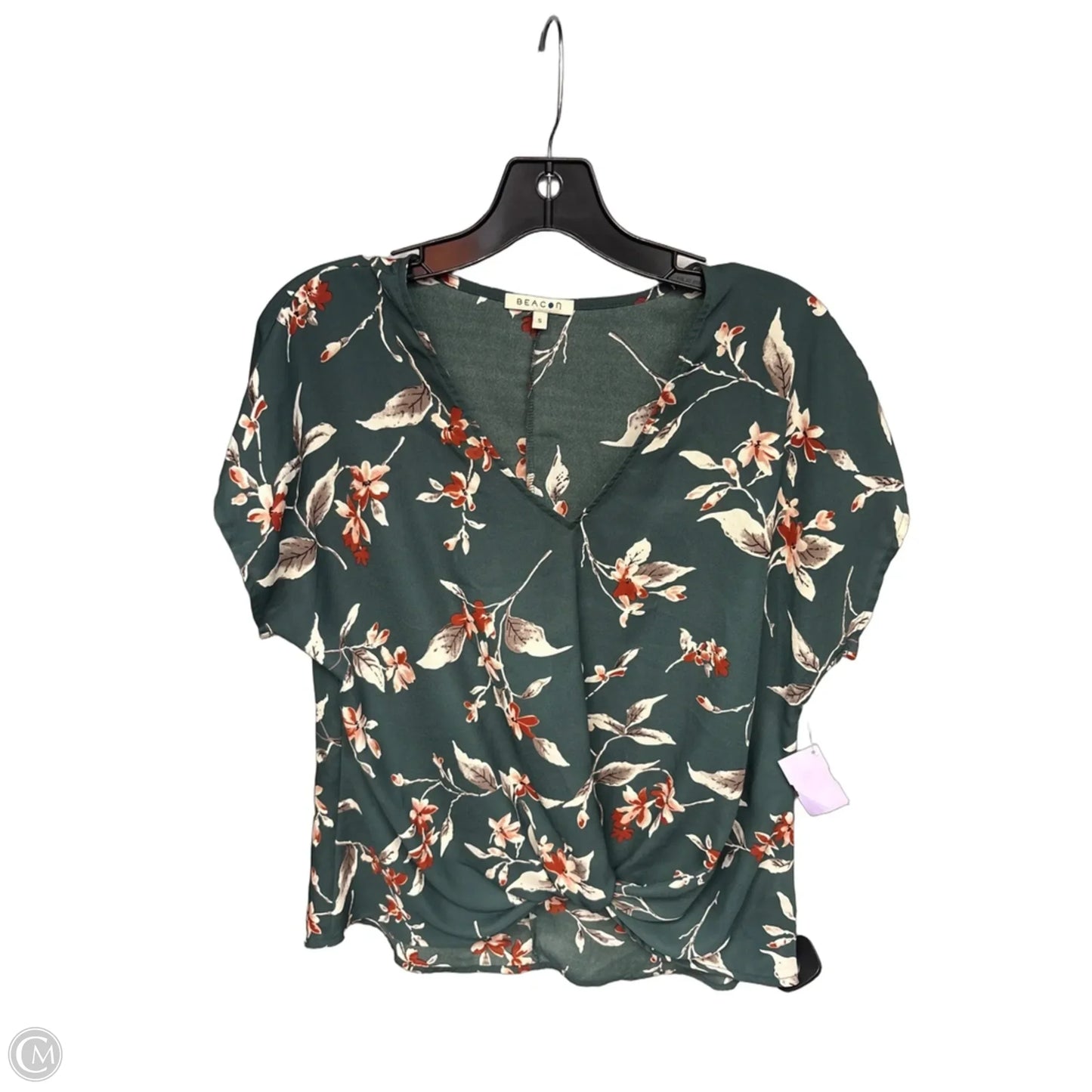 Top Short Sleeve By Clothes Mentor In Floral Print, Size: S
