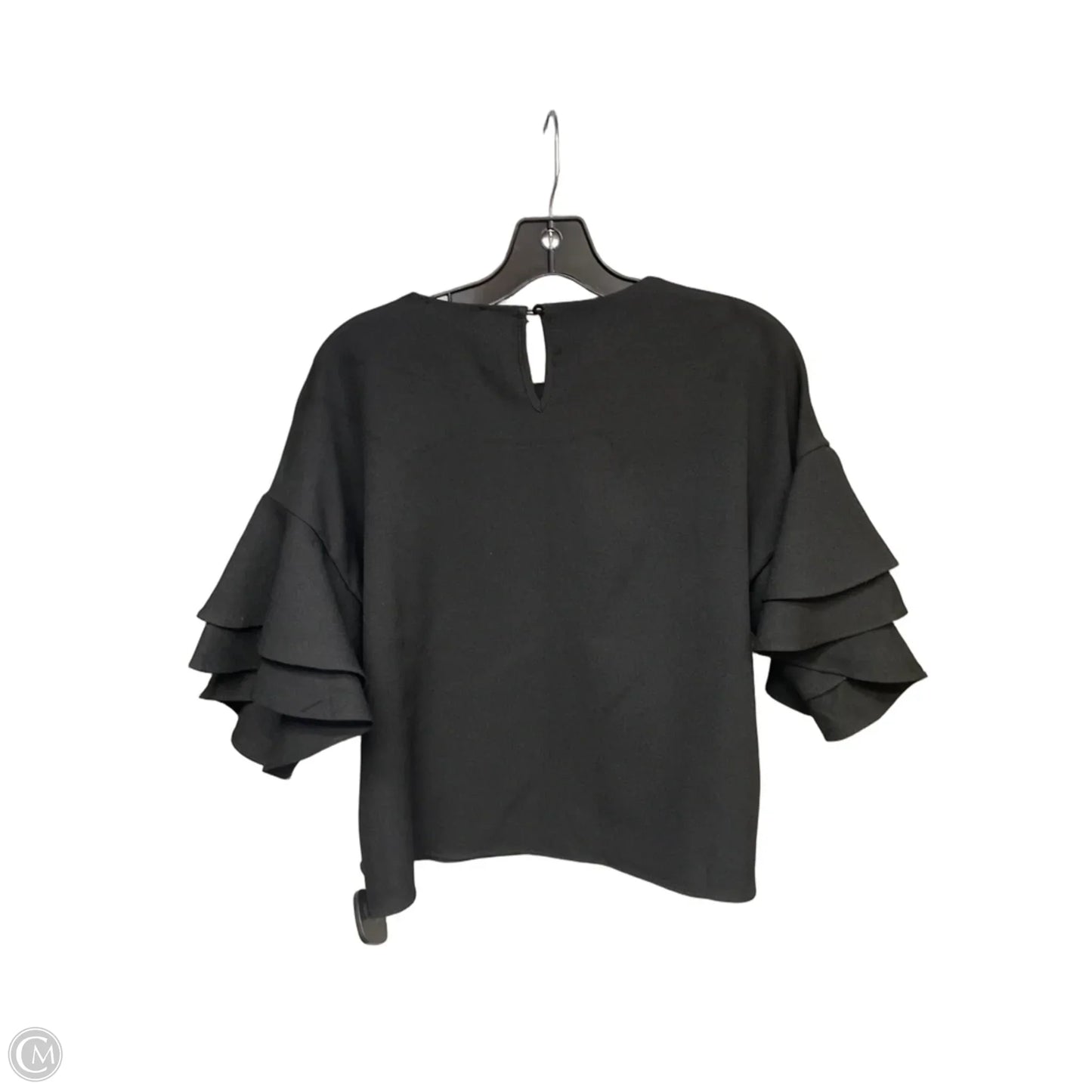 Top Short Sleeve By Favlux In Black, Size: S