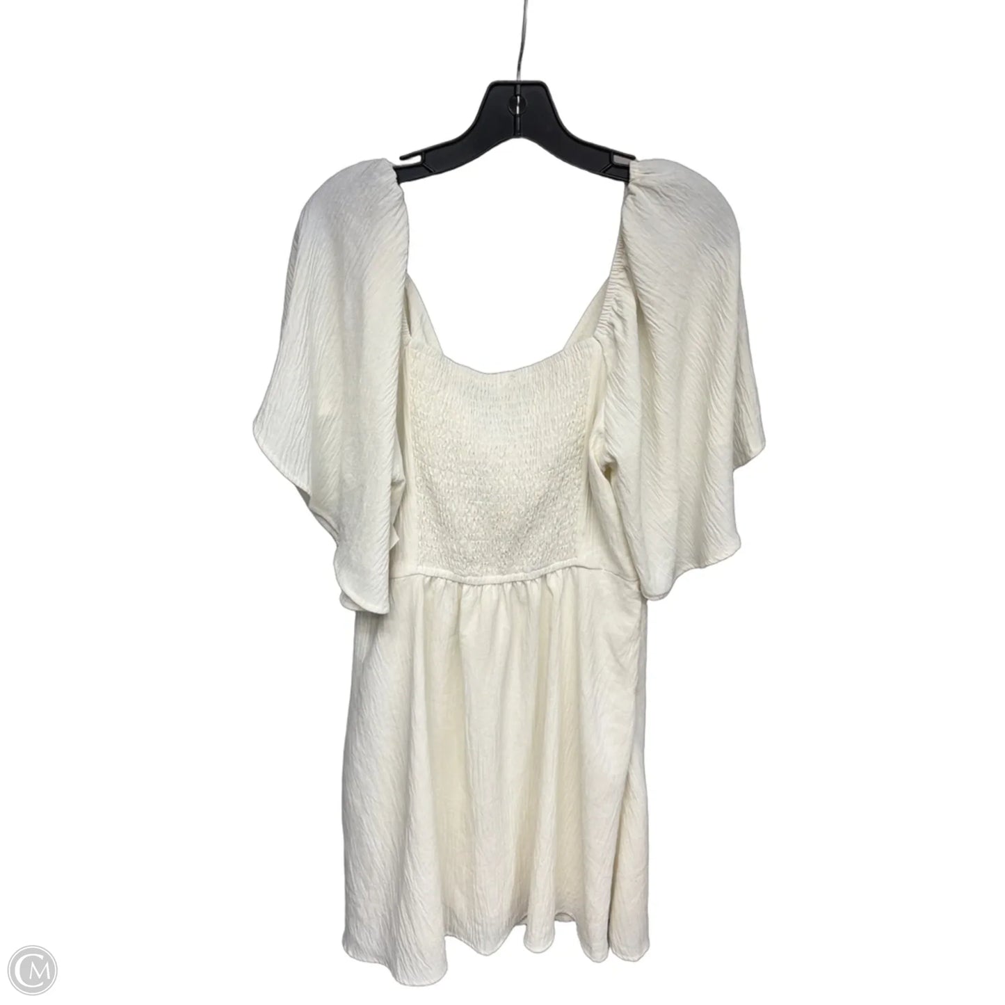 Dress Casual Short By Dokotoo In Cream, Size: Xl