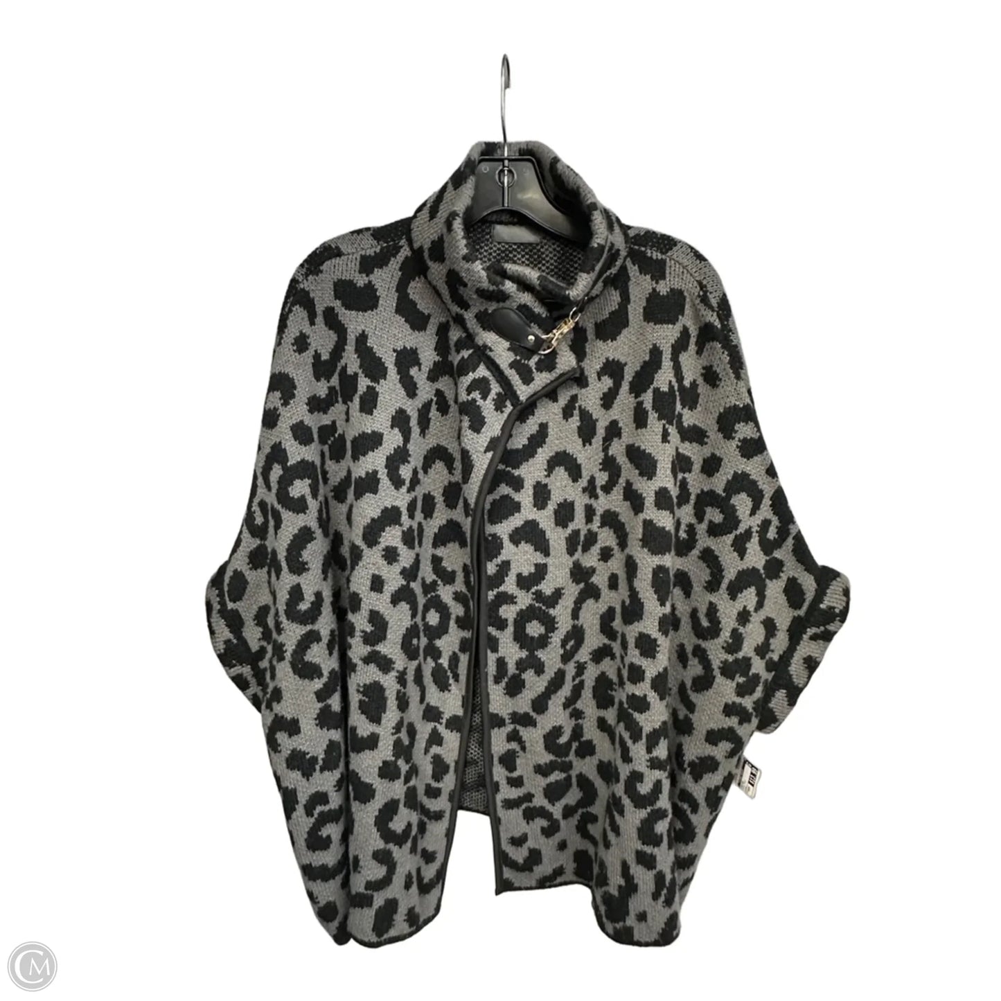 Cardigan By Clothes Mentor In Animal Print, Size: Osfm
