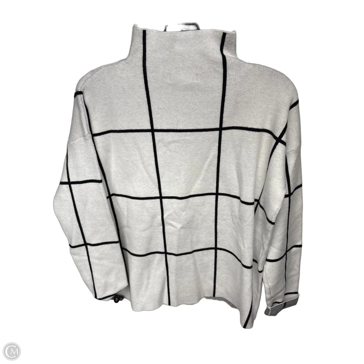 Sweater By Cynthia Rowley In Black & White, Size: M
