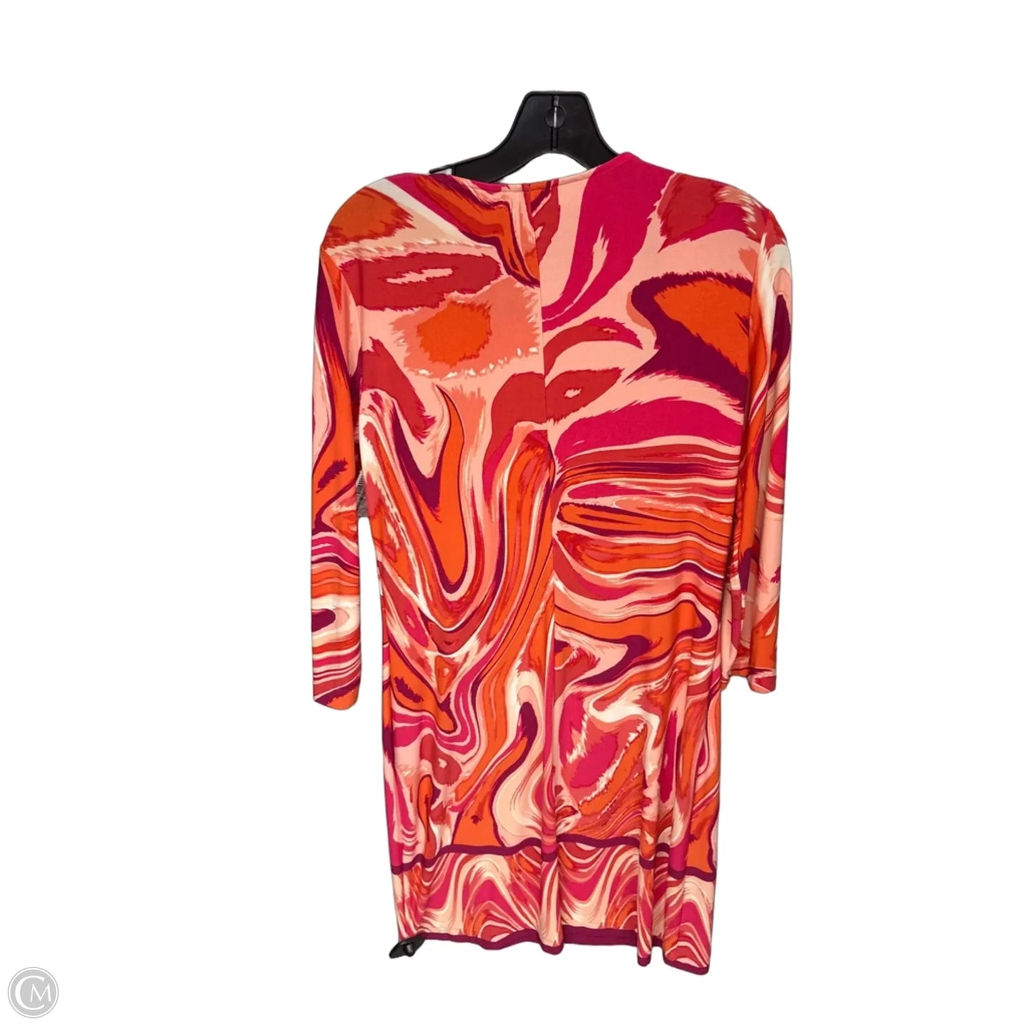 Dress Casual Short By Clothes Mentor In Orange & Pink, Size: 4