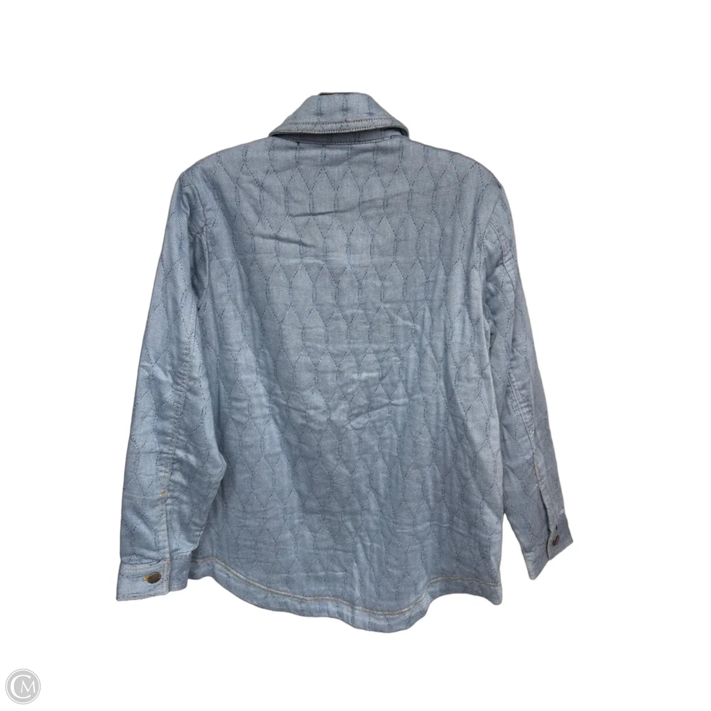 Jacket Shirt By Jachs Girlfirend In Blue Denim, Size: S