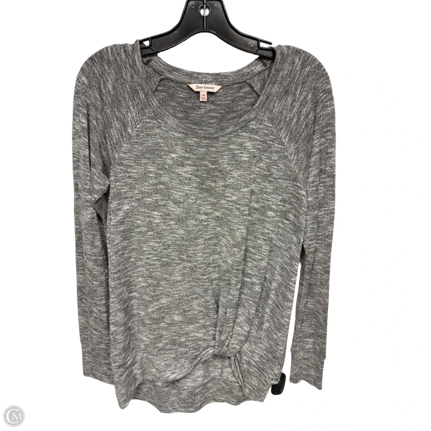 Top Long Sleeve By Juicy Couture In Grey, Size: M