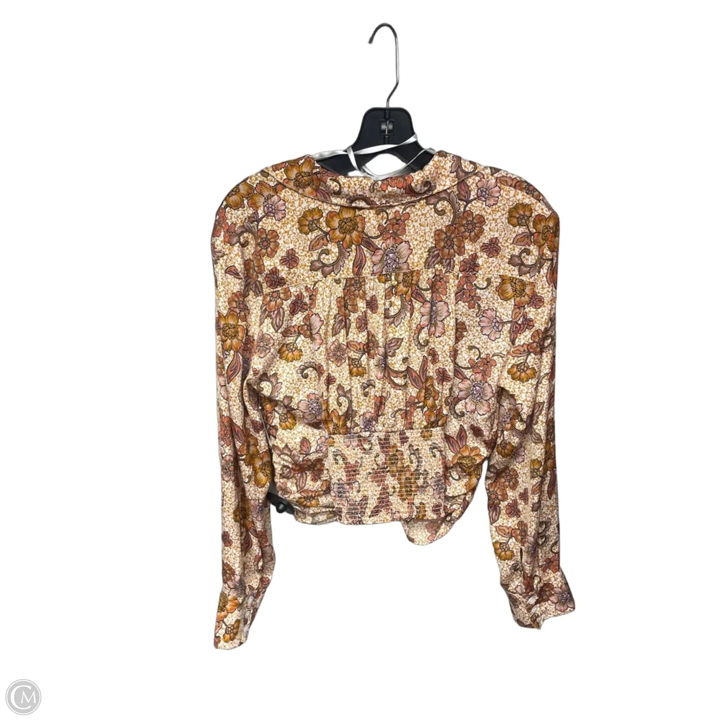 Top Long Sleeve By Free People In Orange, Size: M