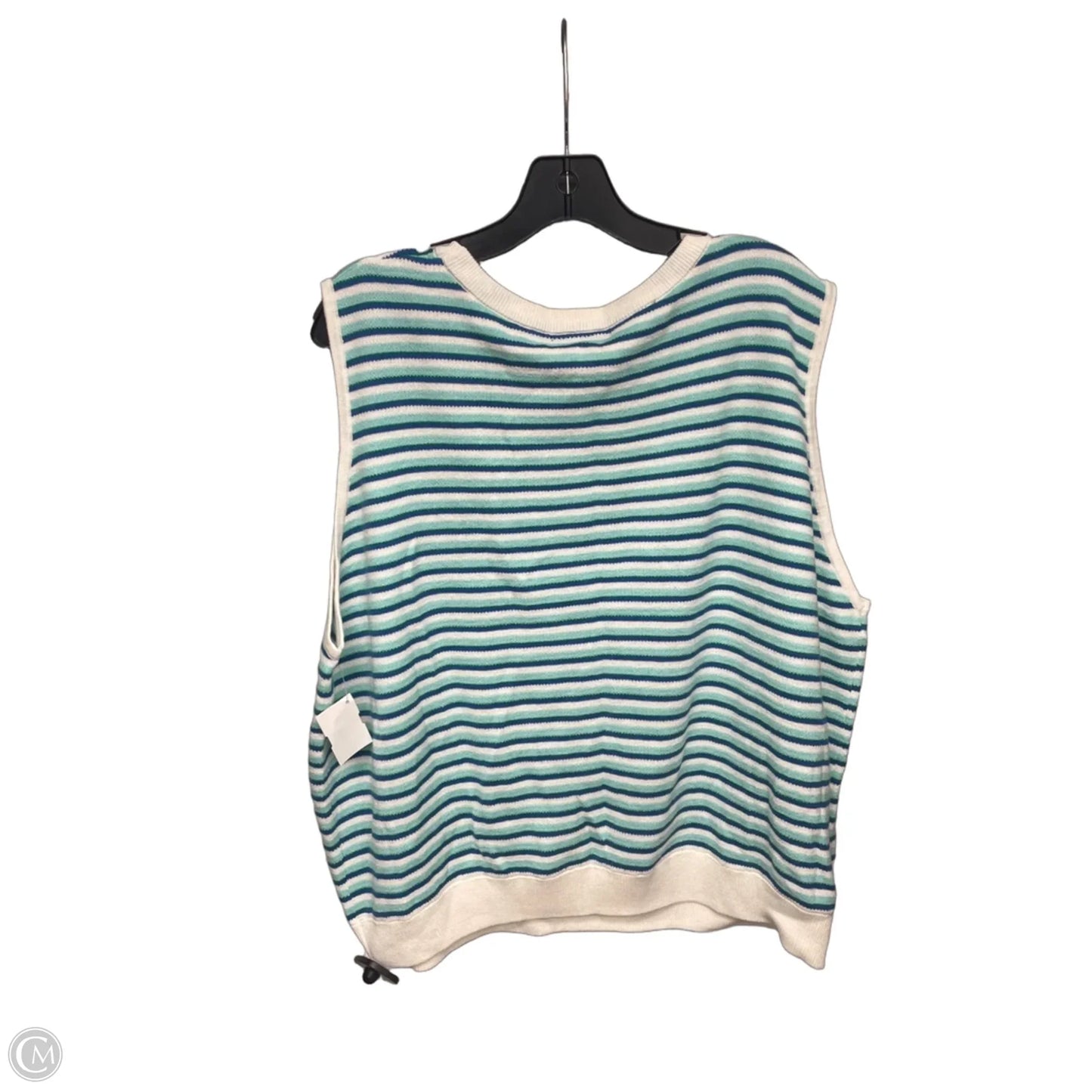 Top Sleevless By Clothes Mentor In Blue & Green, Size: Xxl