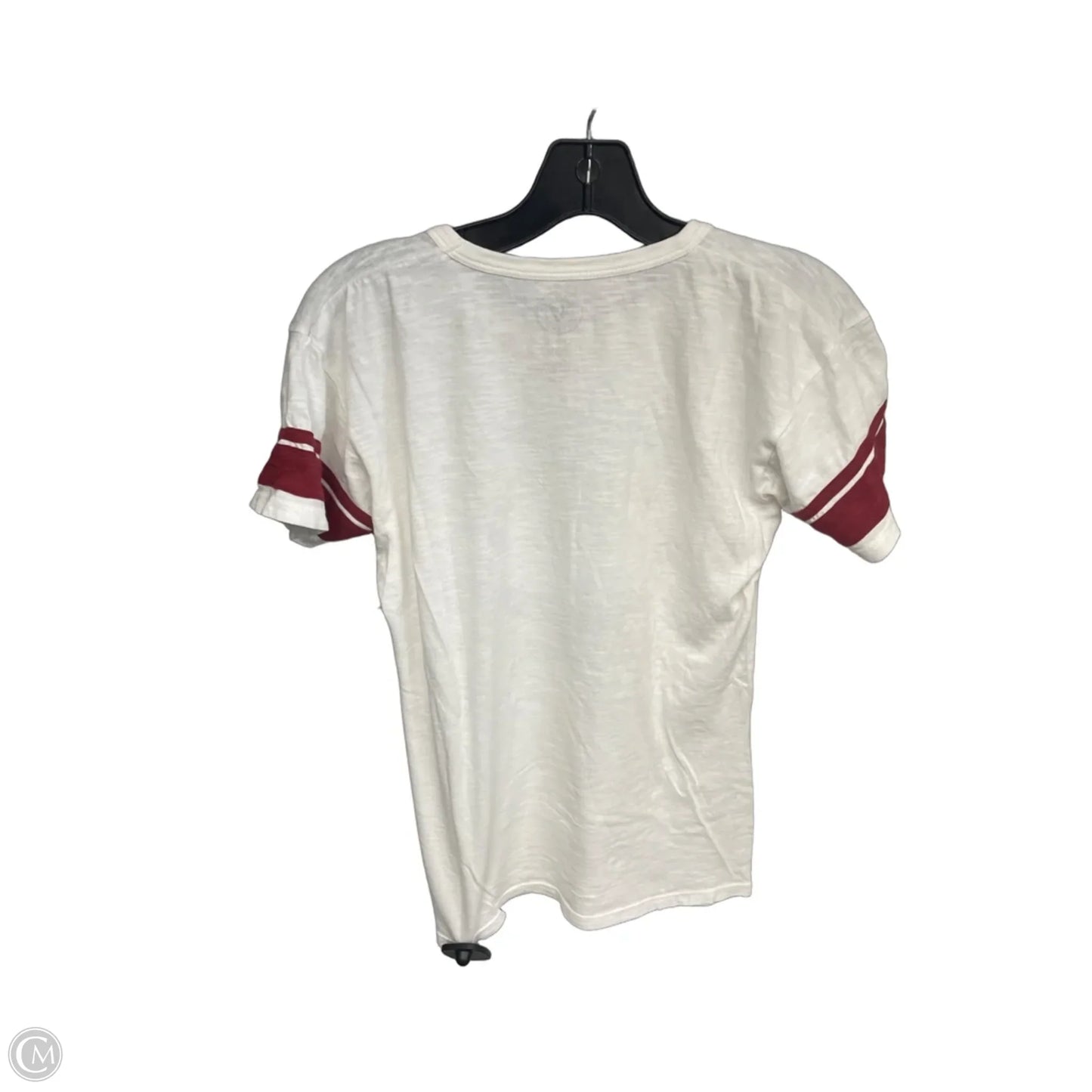 Athletic Top Short Sleeve By Clothes Mentor In White, Size: L