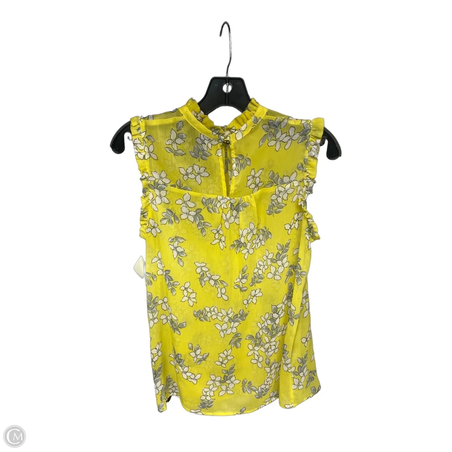 Top Sleeveless By Who What Wear In Yellow, Size: S