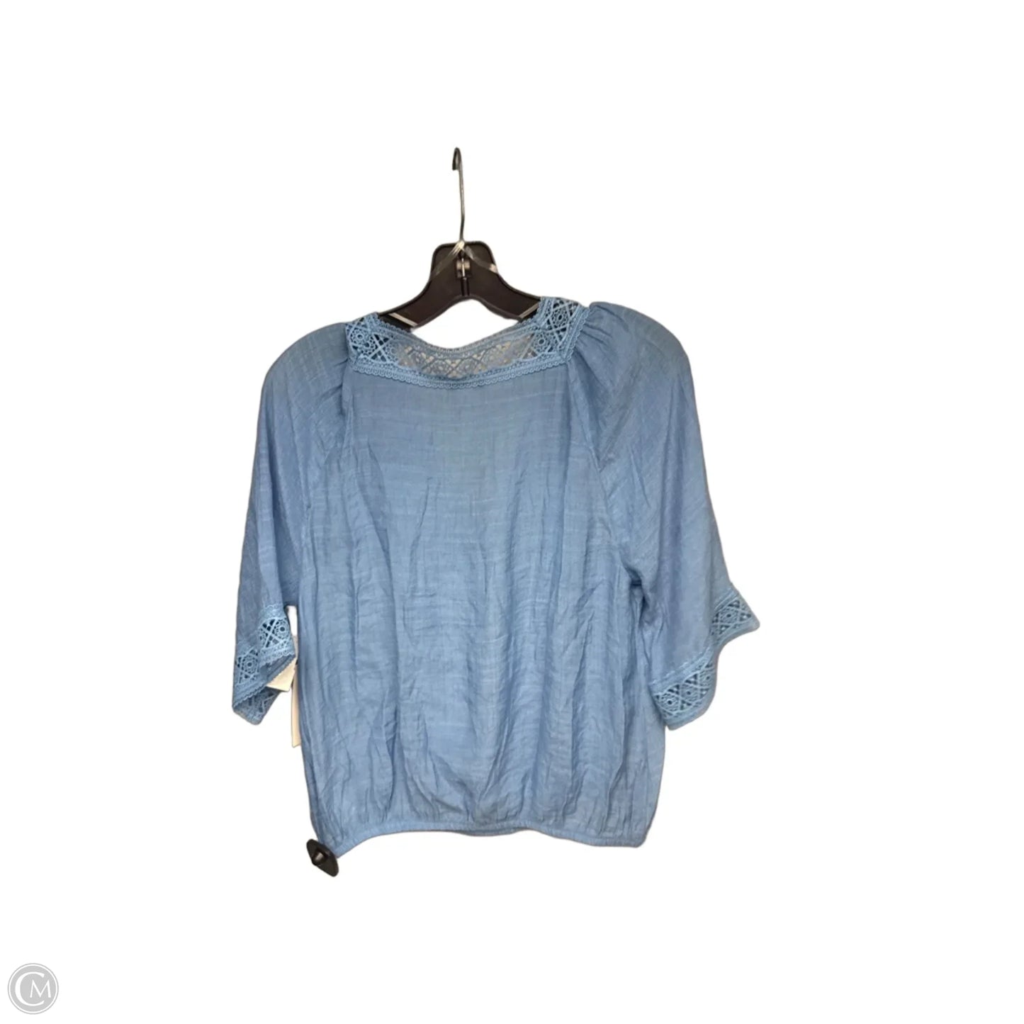 Top Short Sleeve By Counterparts In Blue, Size: S
