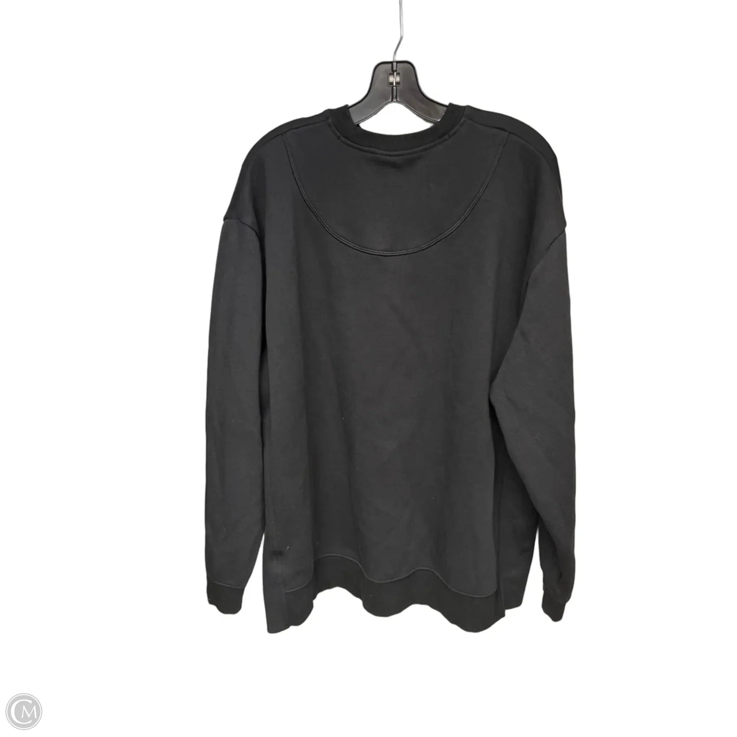 Athletic Sweatshirt Crewneck By Adidas In Black, Size: L
