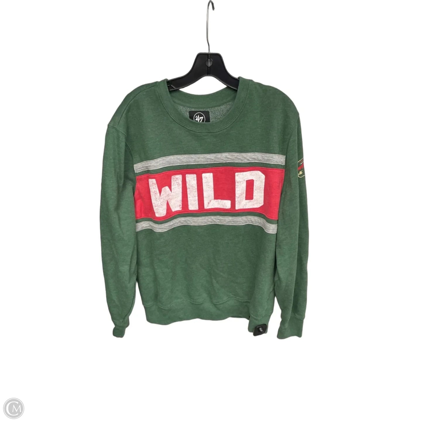 Athletic Sweatshirt Crewneck By Clothes Mentor In Green & Red, Size: Xl