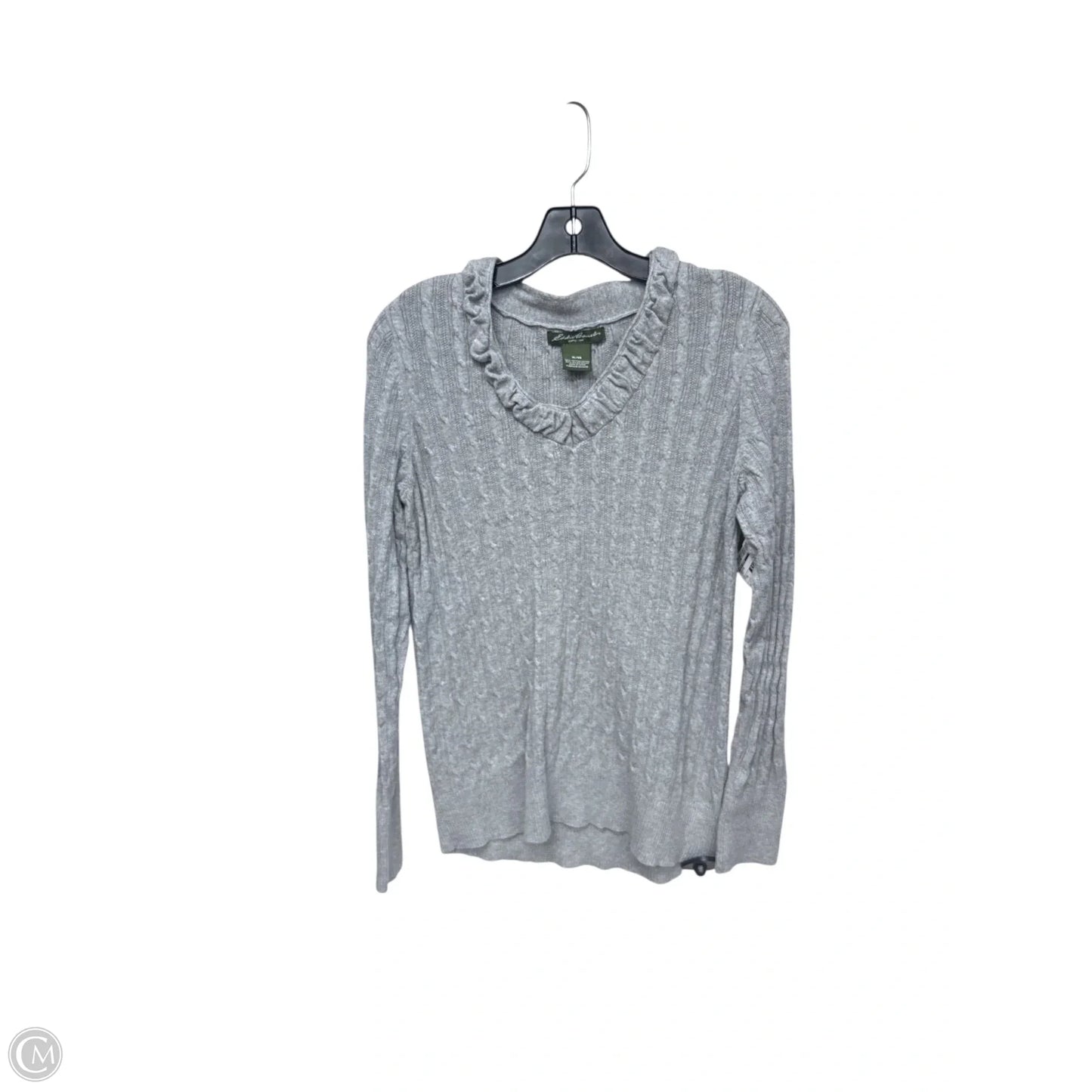Sweater By Eddie Bauer In Grey, Size: Xl