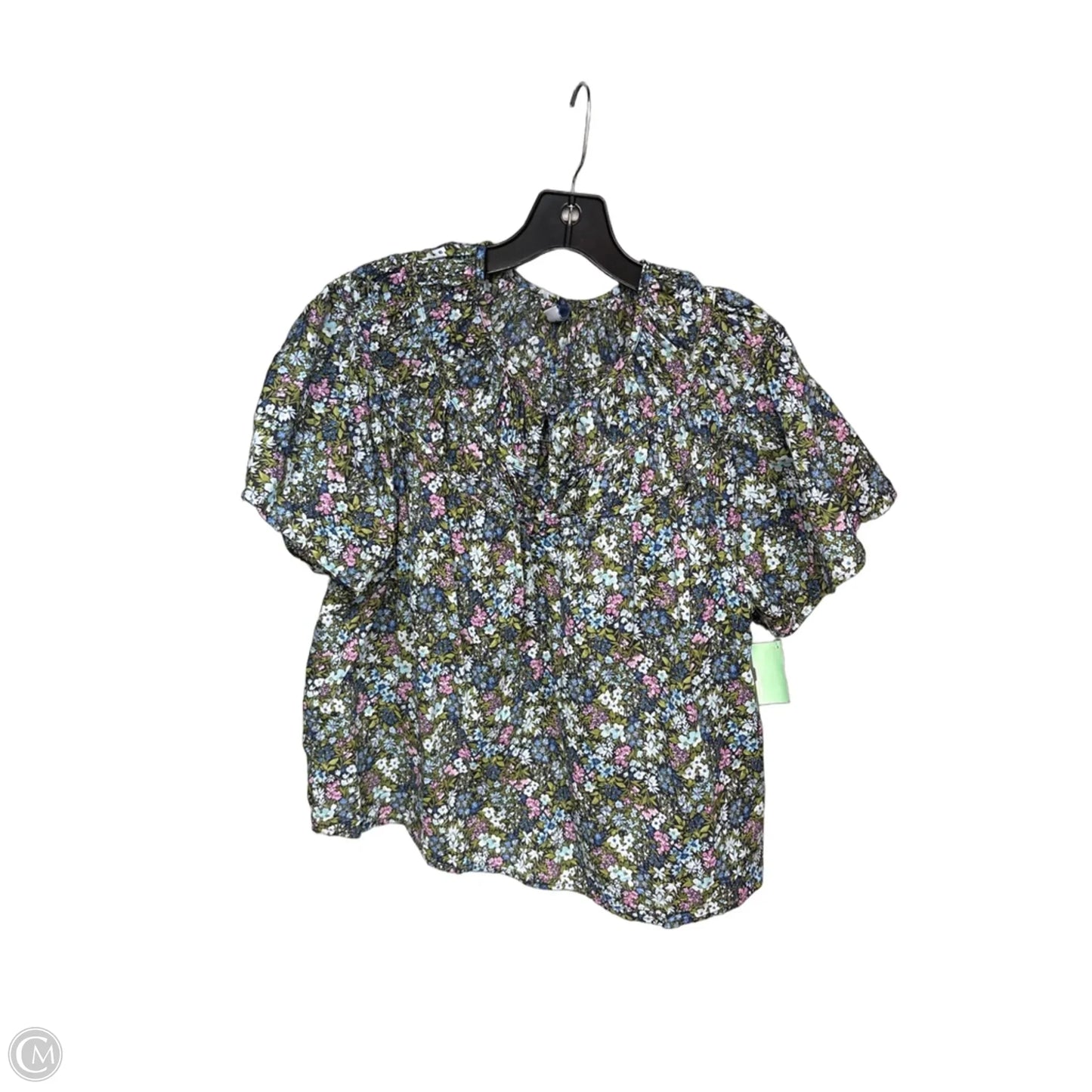 Top Short Sleeve By Old Navy In Floral Print, Size: L