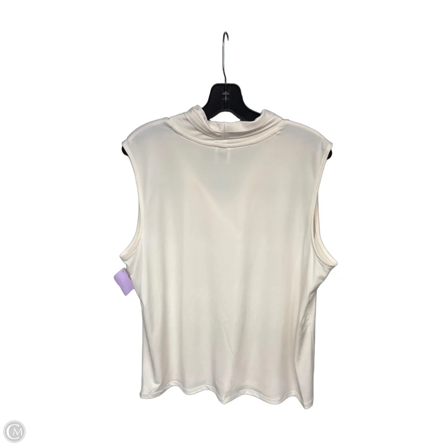 Top Sleeveless By Anne Klein In White, Size: Xl