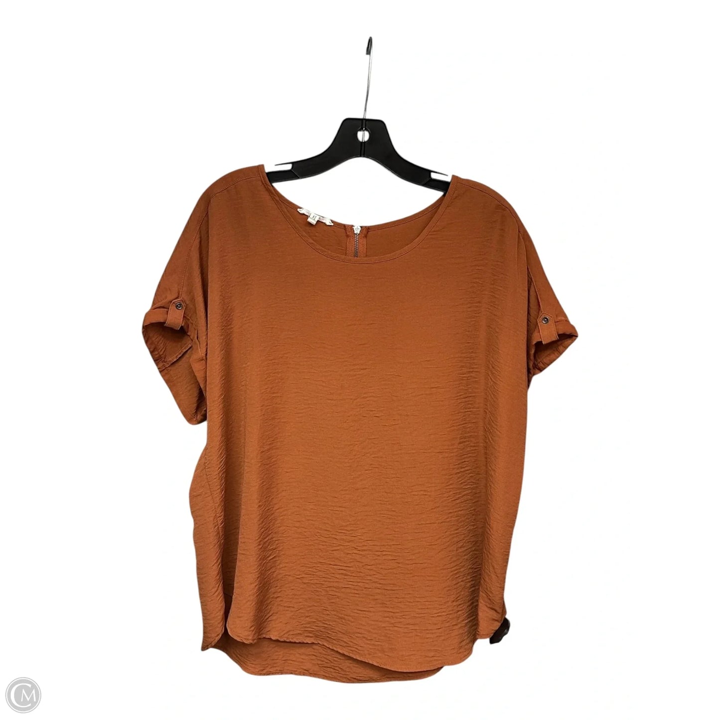 Top Short Sleeve By Maurices In Orange, Size: L
