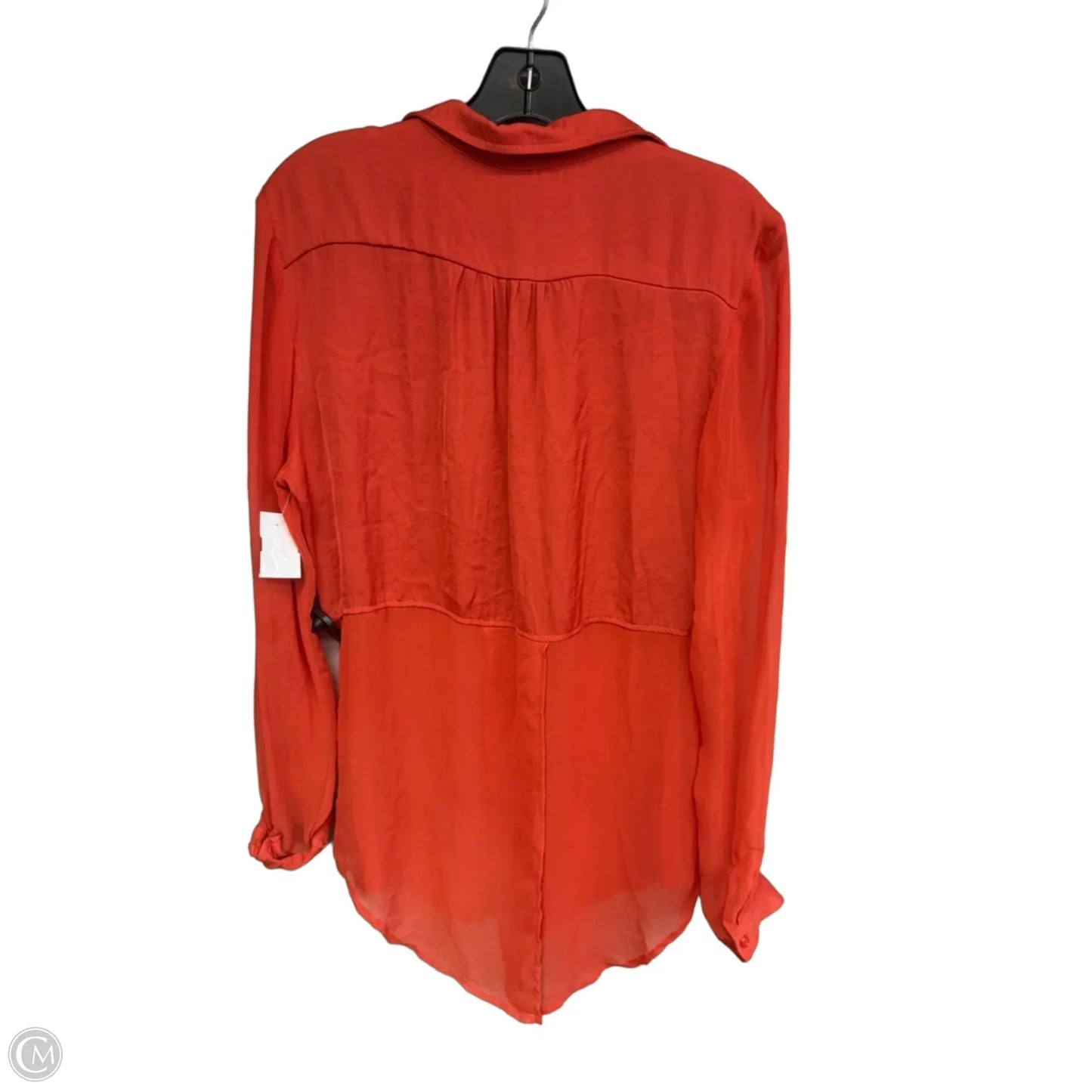 Top Long Sleeve By Free People In Orange, Size: M
