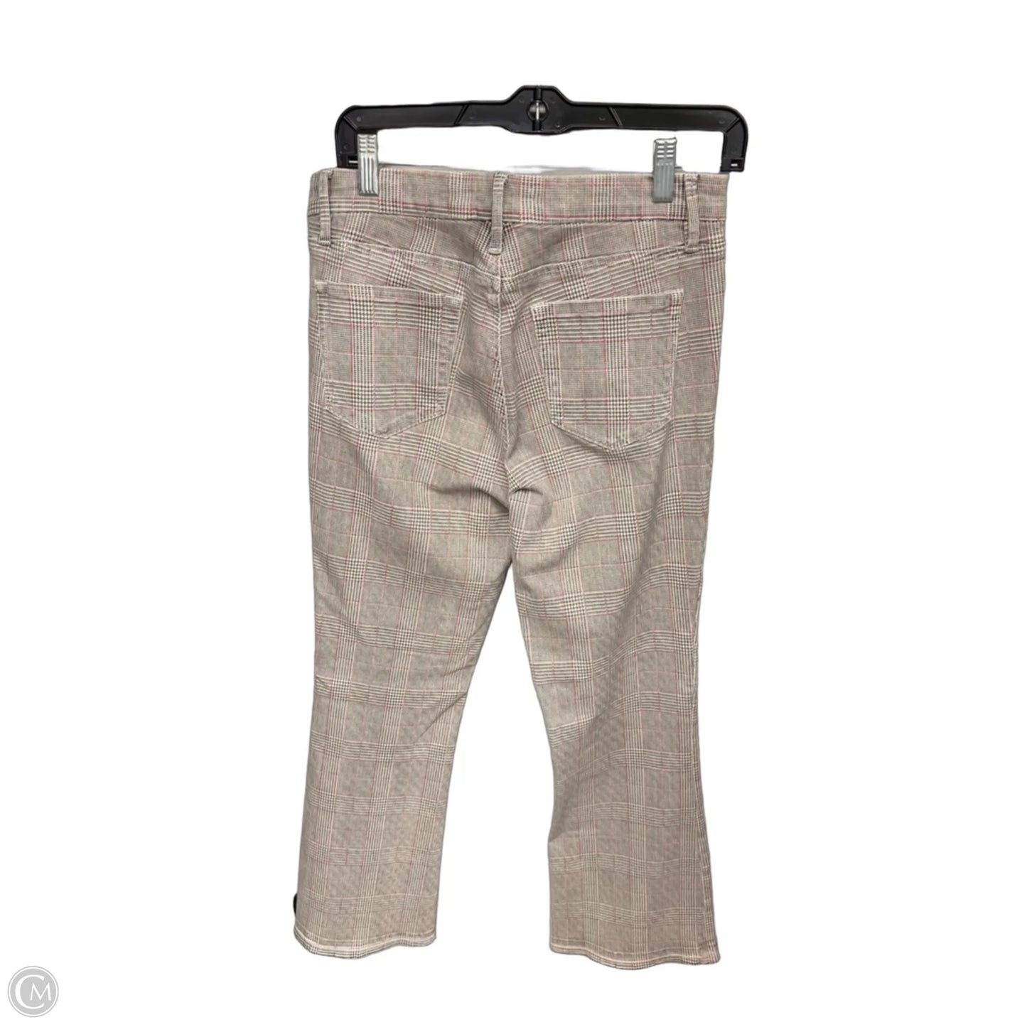 Pants Cropped By Frame In Black & Cream, Size: 8