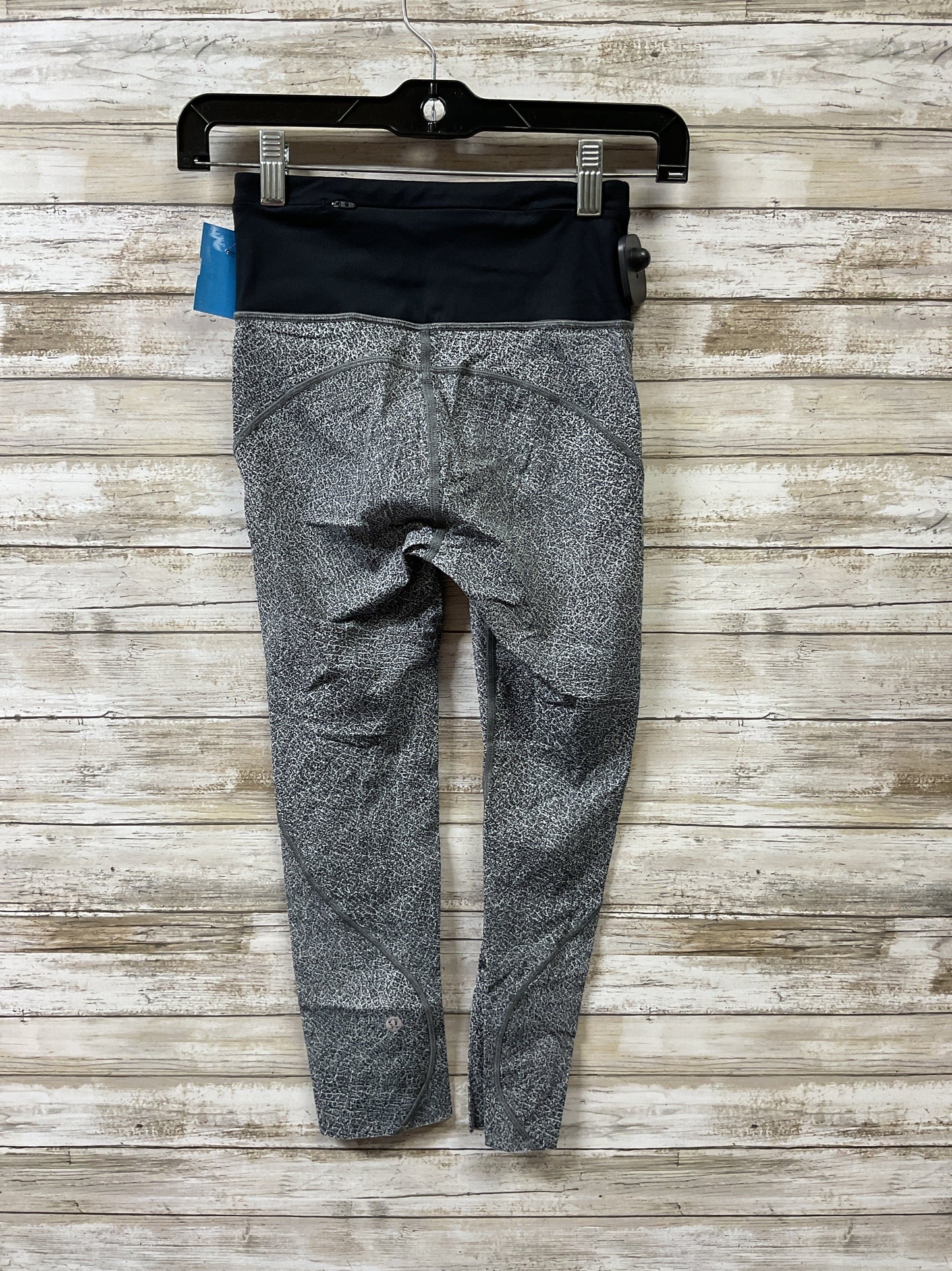 Athletic Capris By Lululemon In Black & Grey, Size:2