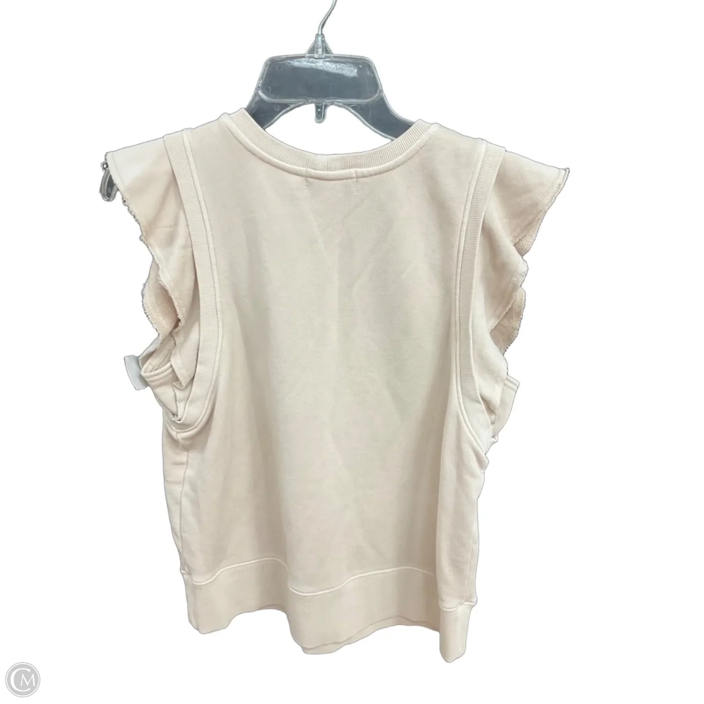 Top Short Sleeve By Evereve In Cream, Size: S