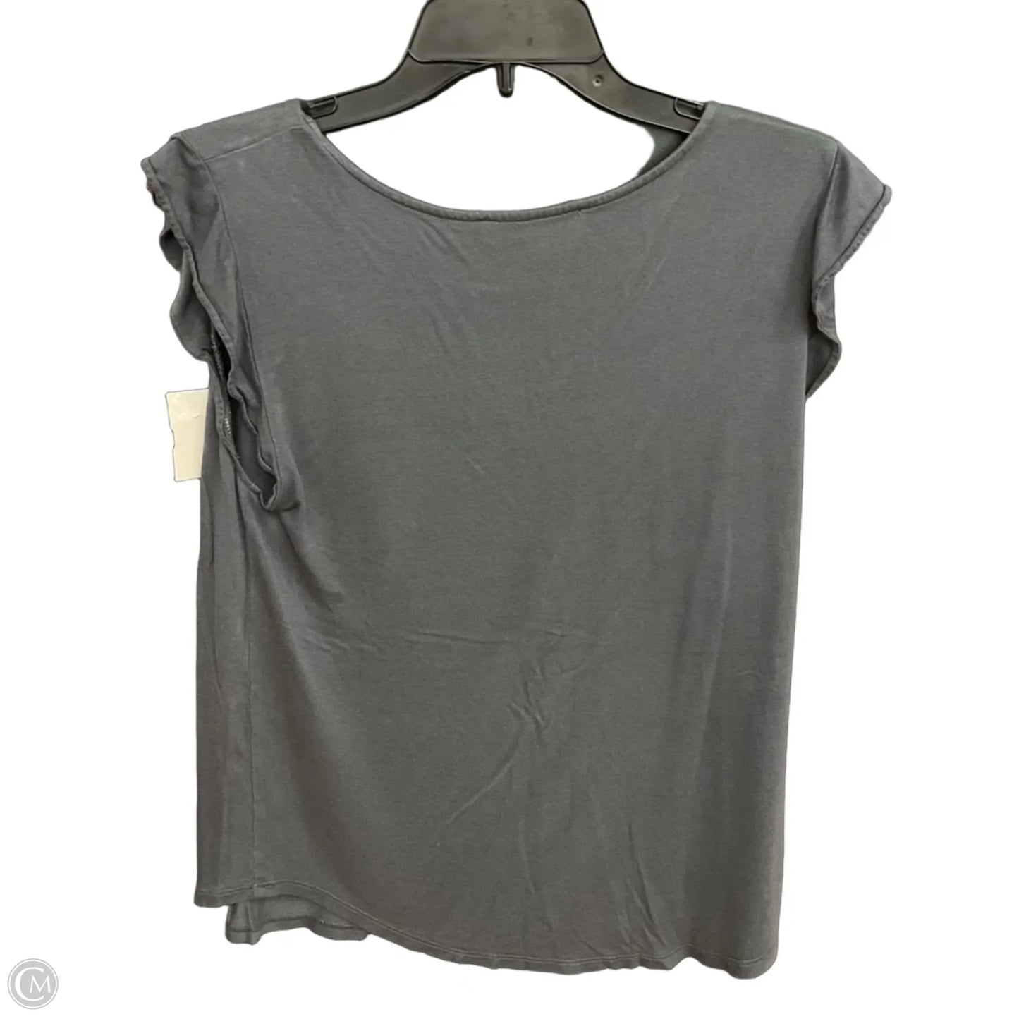 Top Short Sleeve By Loft In Grey, Size: S