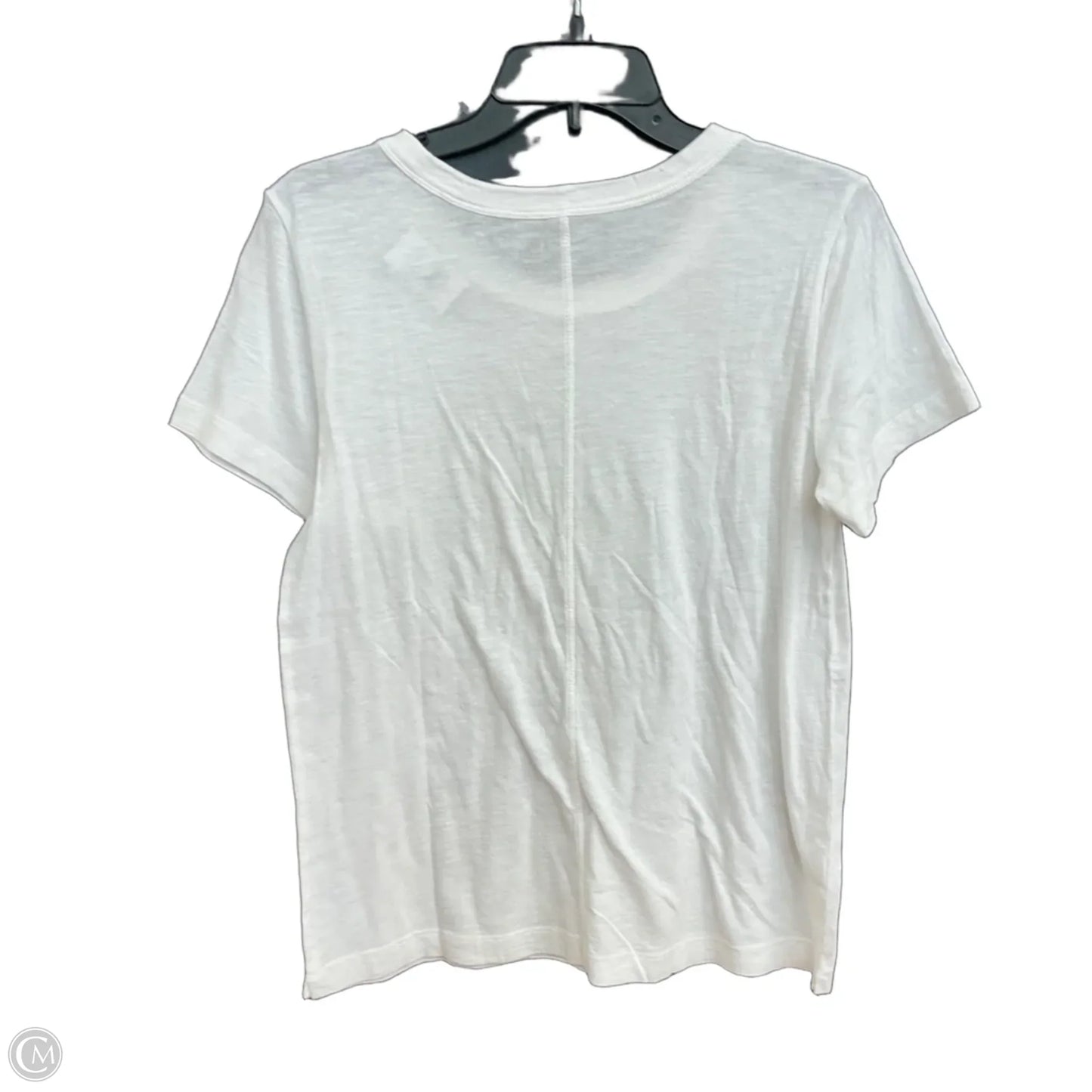 Top Short Sleeve Basic By Loft In White, Size: S