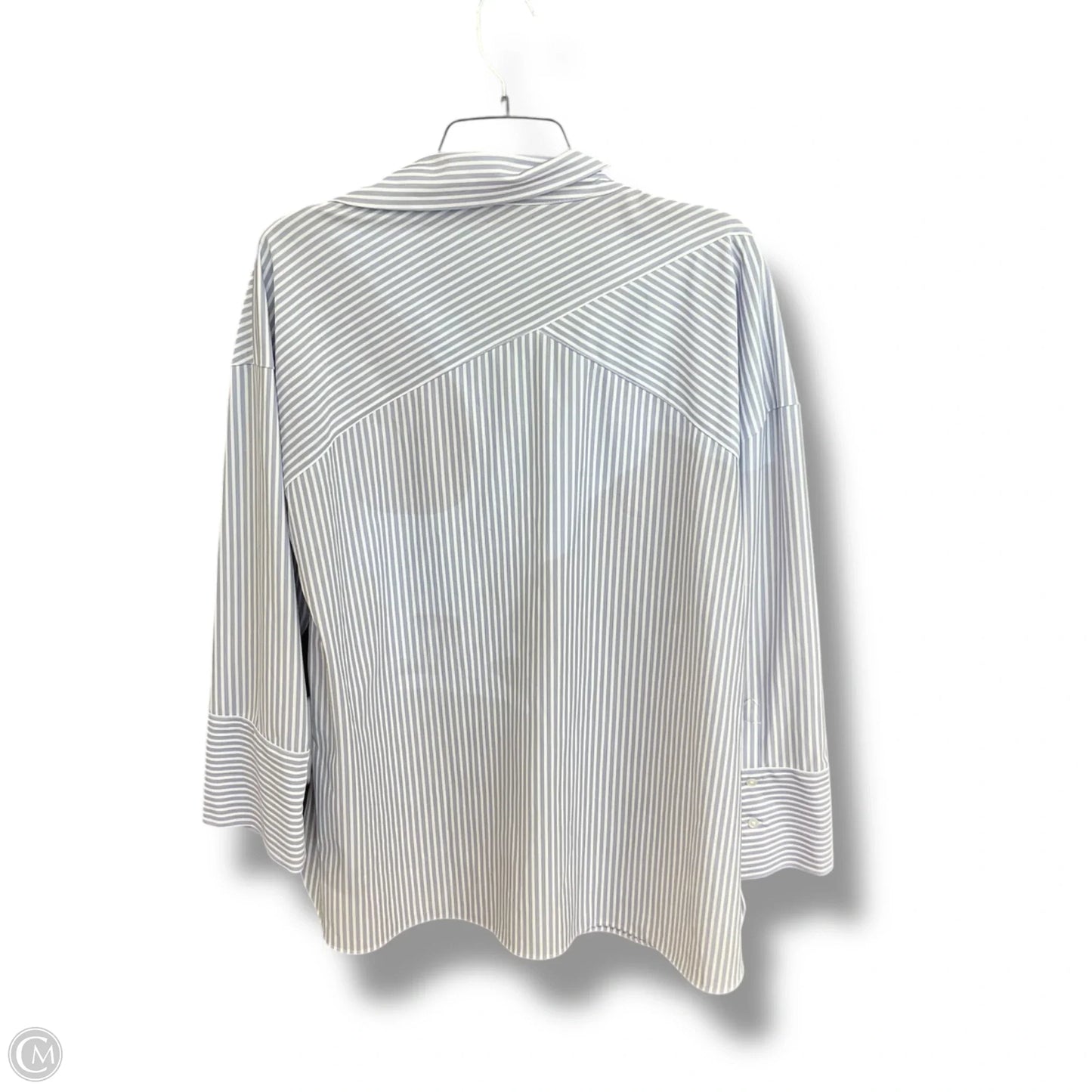 Top 3/4 Sleeve By Alfani In Striped Pattern, Size: M