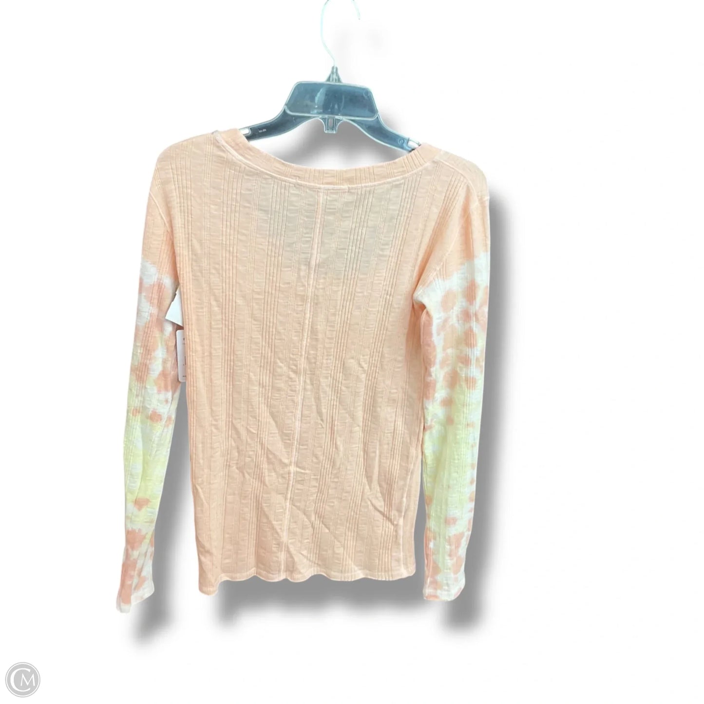 Top Long Sleeve By We The Free In Orange & Yellow, Size: L