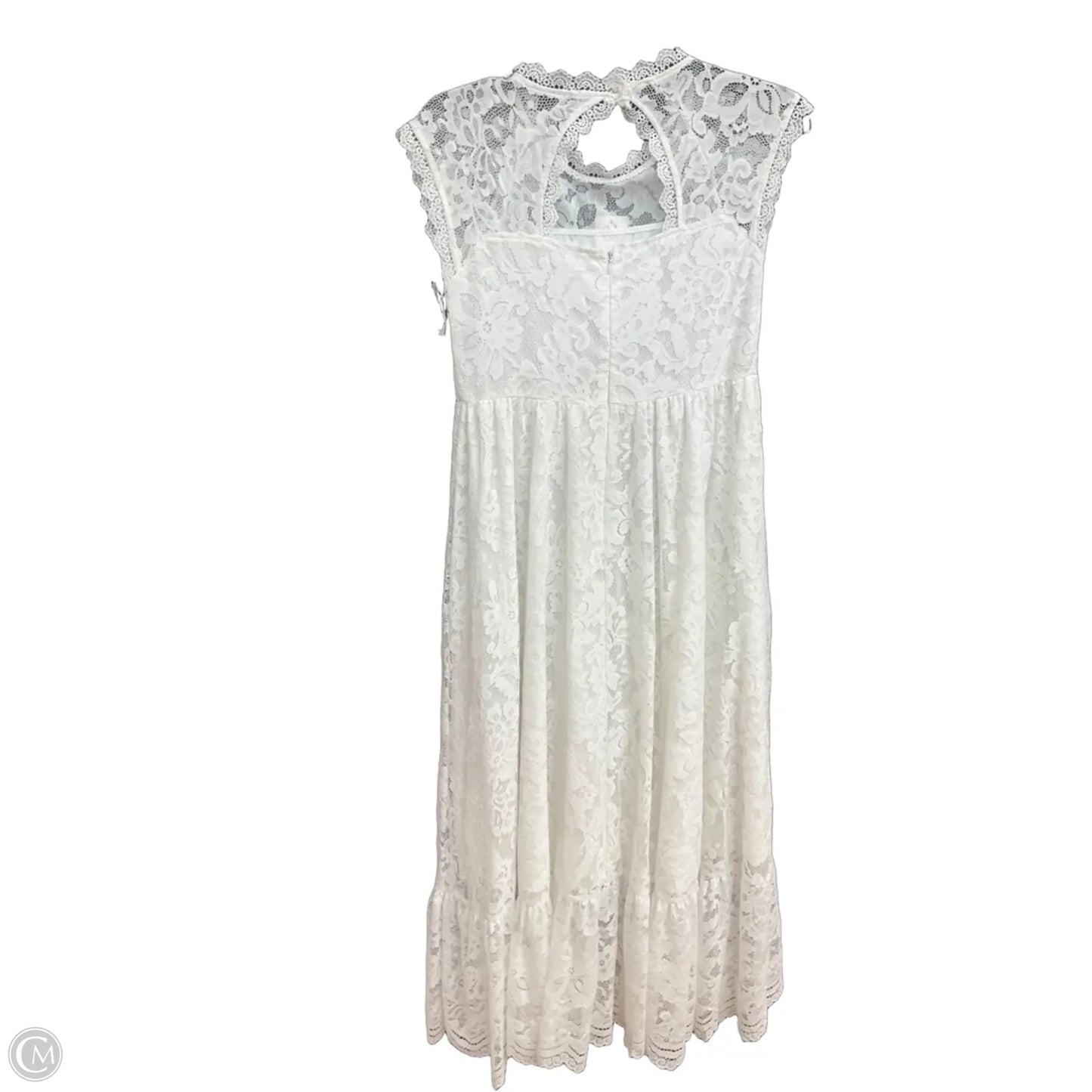 Dress Casual Maxi By Cmc In White, Size: M