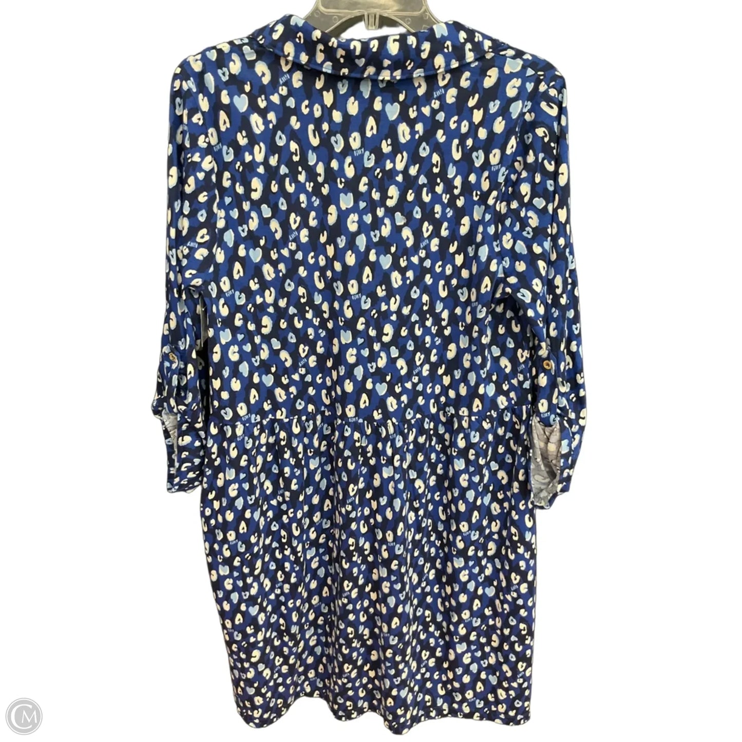 Dress Designer By Lilly Pulitzer In Blue & White, Size: L