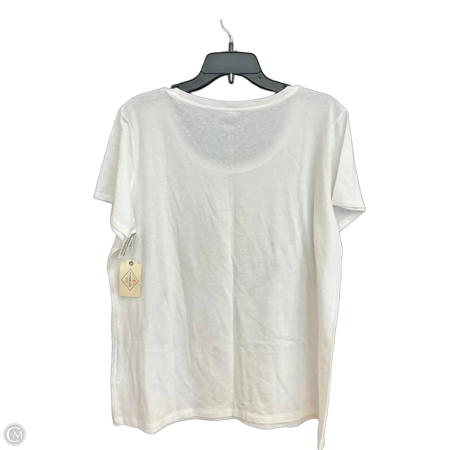 Top Short Sleeve By St Johns Bay In White, Size: 2x